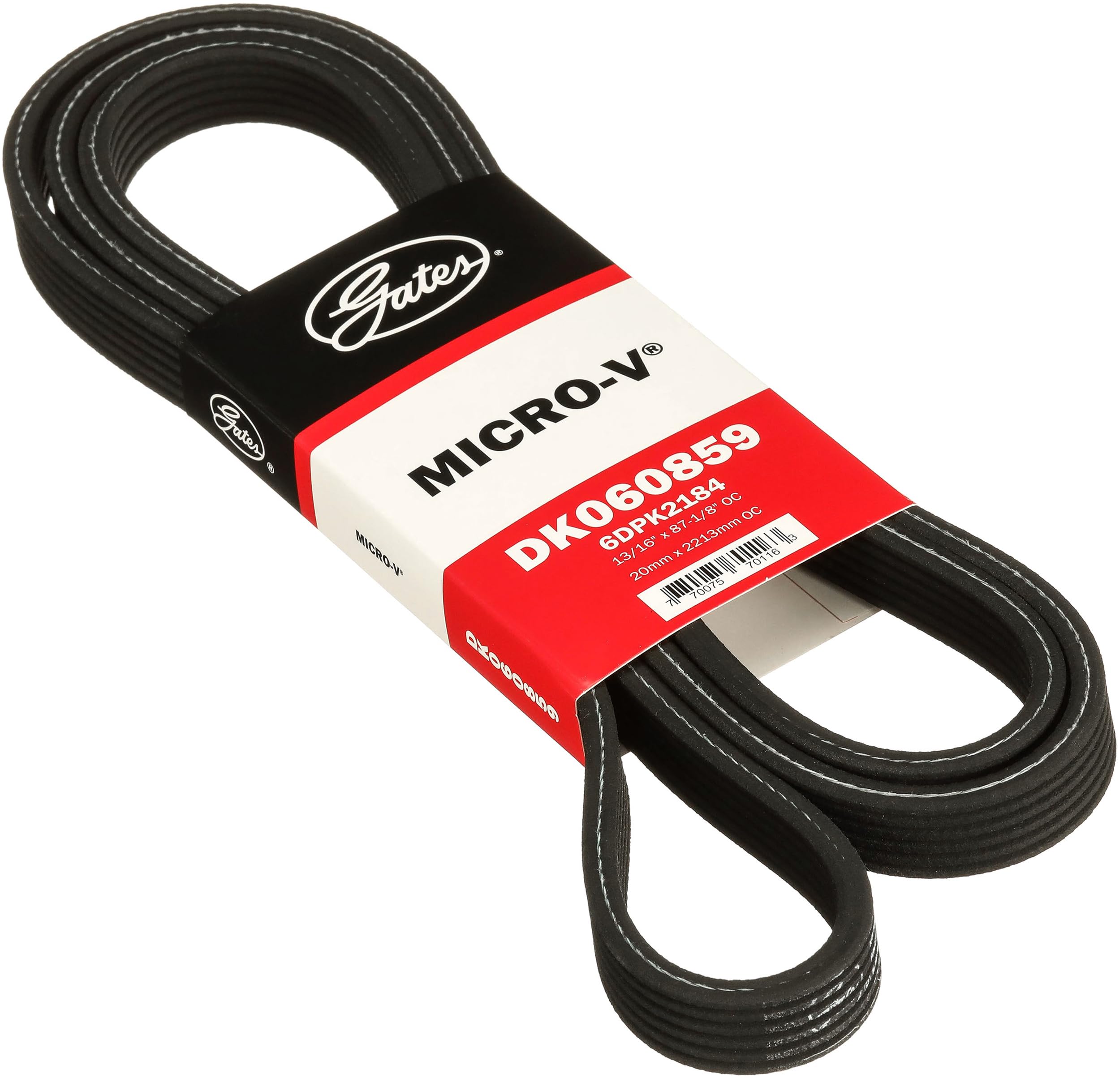 Genuine Gates DK060859 Micro-V Dual-Sided Serpentine Drive Belt
