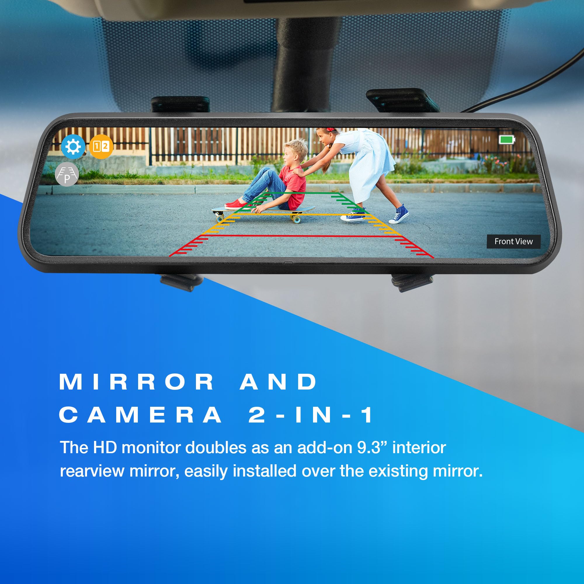 TYPE S True Wireless Solar Backup Camera | License Plate Frame | Self-Charging | 720p Night Vision | Easy 3-Minute Installation