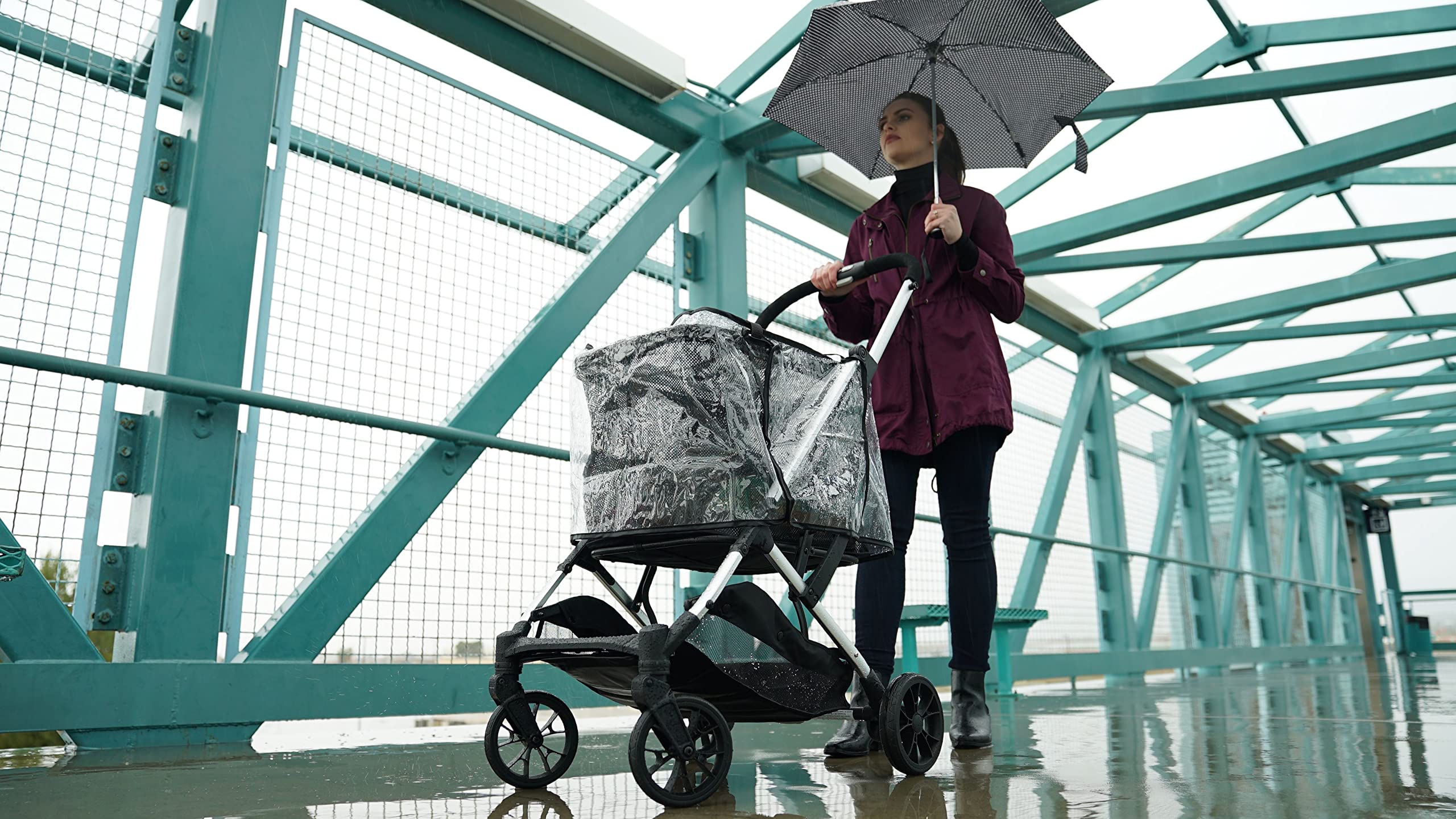 Joovy Boot Rain Cover - Durable PVC/EVA Material, Model 00906, Boot Color