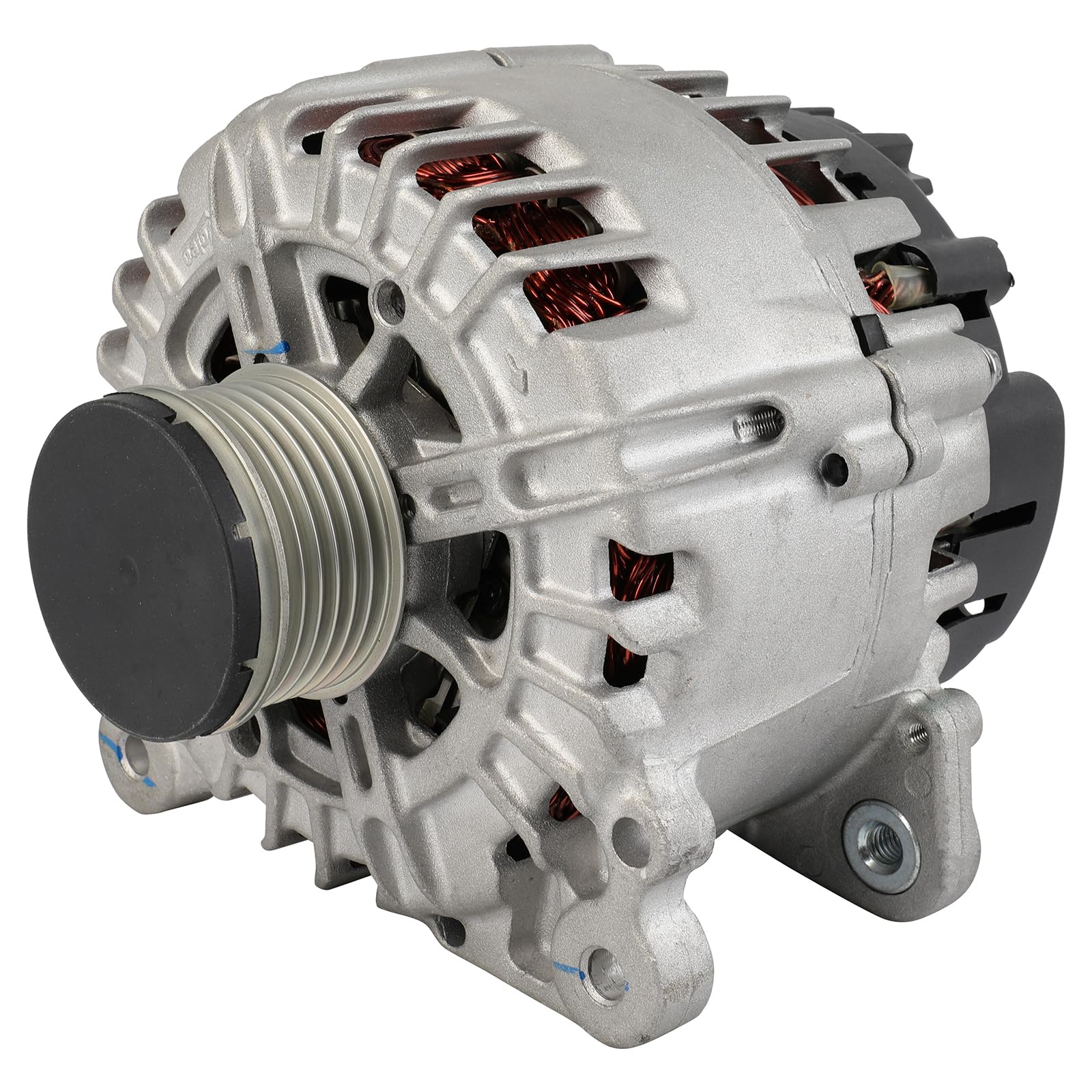 SCITOO Alternator Fits for Volkswagen for Jetta 1.4L 2016 2017 2018 20351 12V 140Amp High-output CW 6-Groove Pulley 20351N 20351