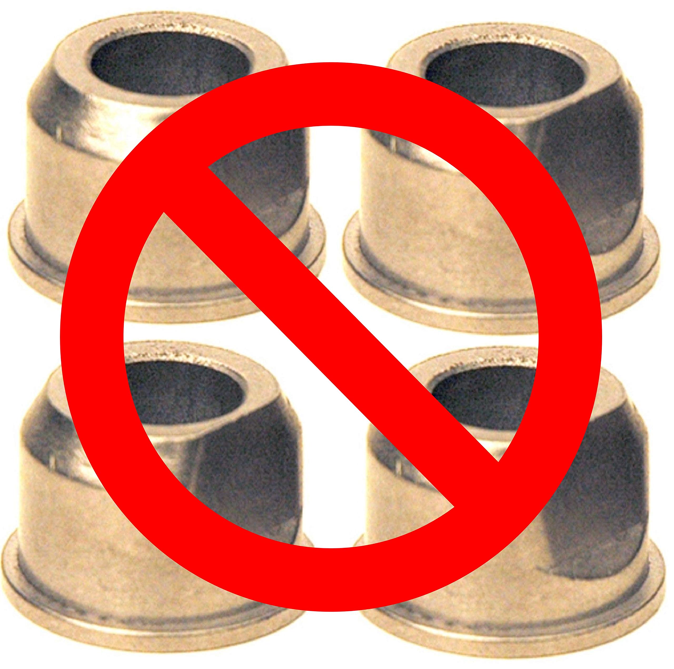 HD Switch Wheel Bearing Conversion Kit for John Deere D100-D170 - Yellow, Synthetic Material, Includes Free Hub Caps