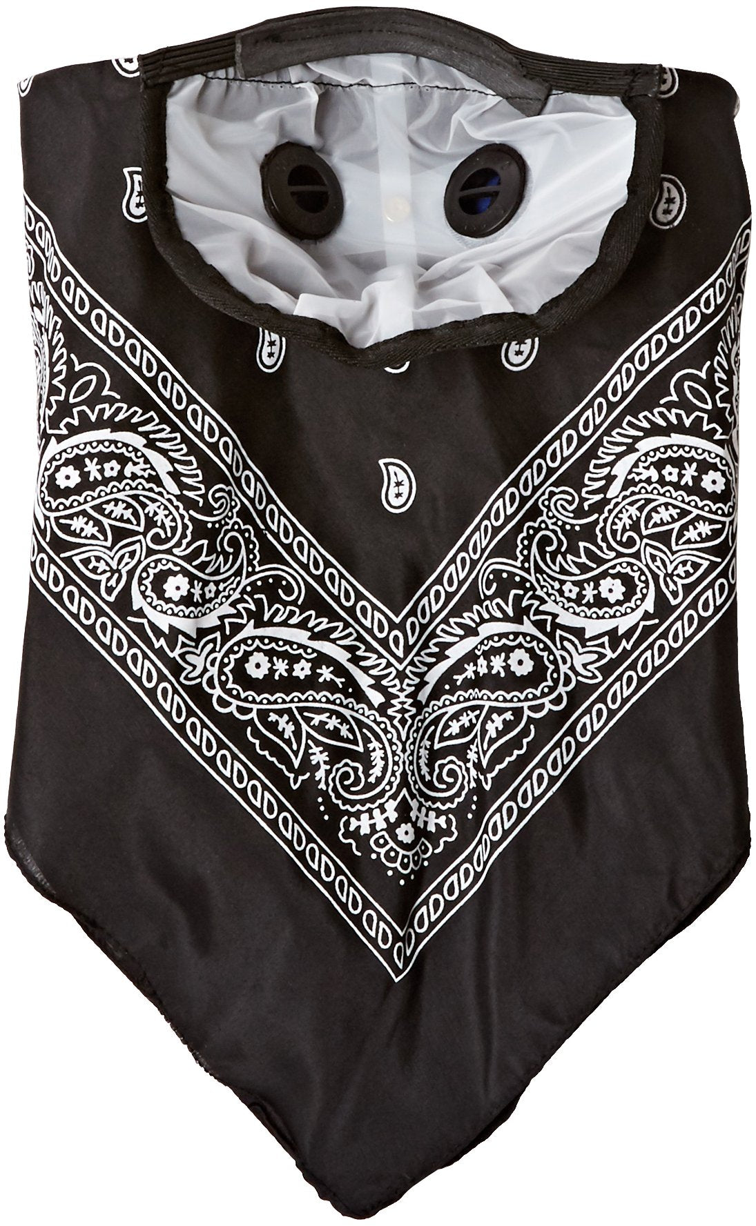 ATV Tek Universal Bandana Dust Masks, XL, Black, with Suspension Straps & 3D Nose Box, Model BDMBLK