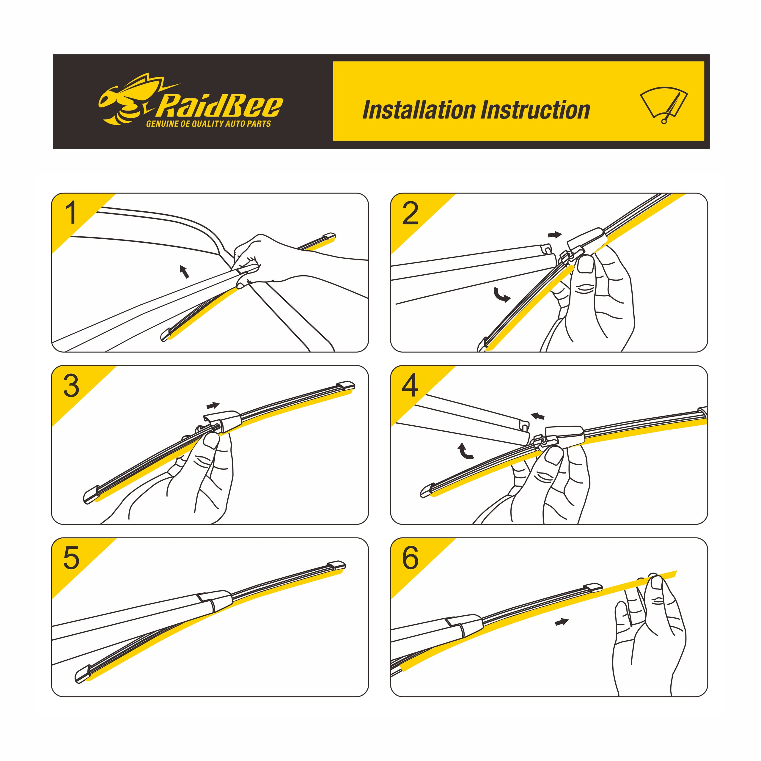 Raidbee Rear Wiper Blade Replacement For Escape 2022-2013,Expedition 2022-2018 Rear Wiper Blades For Automotive Replacement Back
