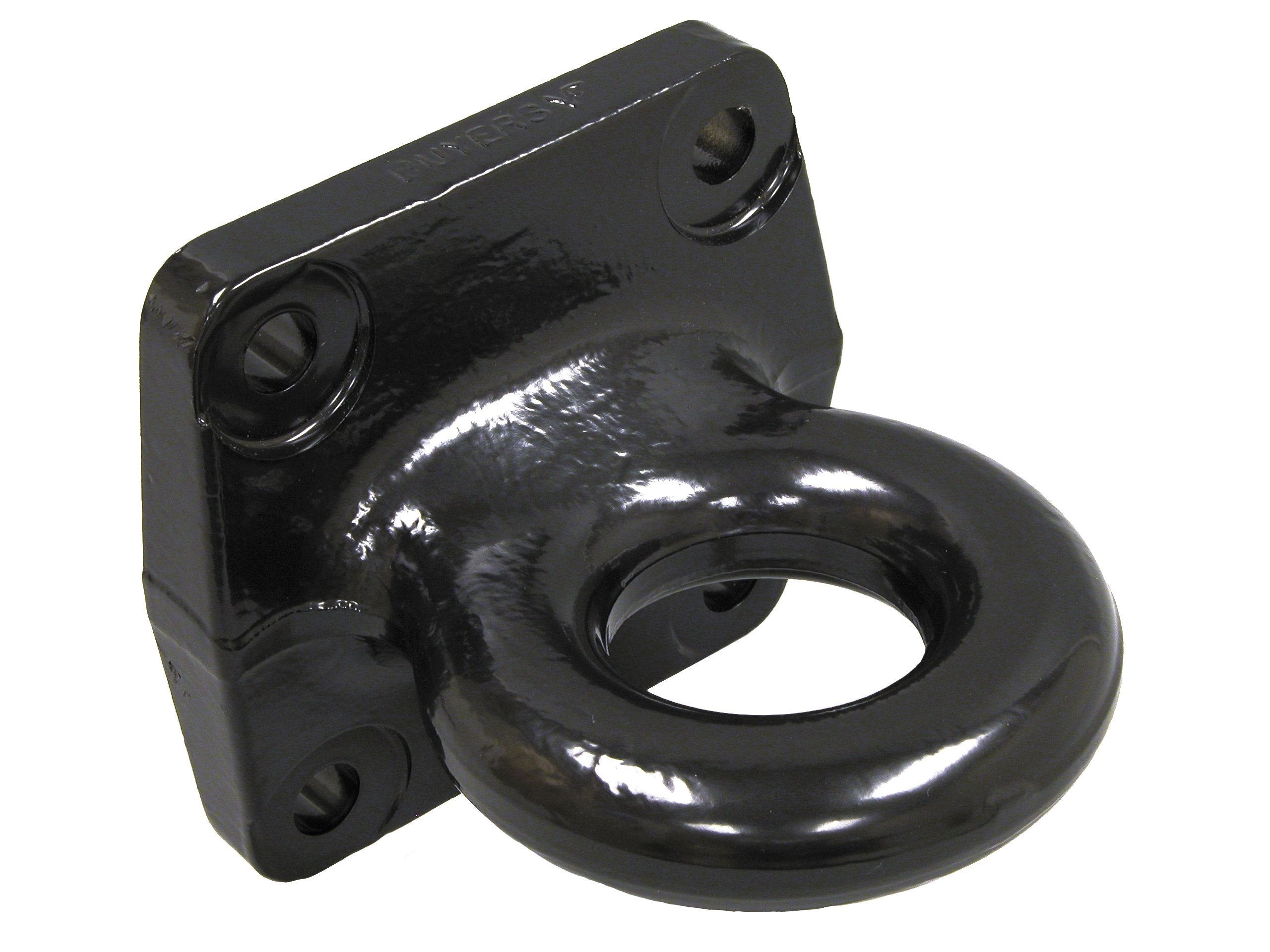 Buyers Products BDB1385 3 Inch Heavy-Duty 4 Bolt Mount Drawbar, 60,000lb MGTW, Black Powdercoat, Pintle Hitch Lunette Ring for T