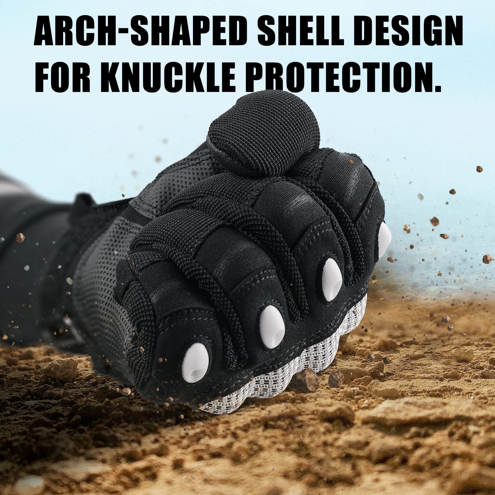 Cierto Motorcycle Gloves For Men And Women: Touch Screen Anti-Slip Tactical Glove With Breathable Hard Knuckle And Adjustable Wr