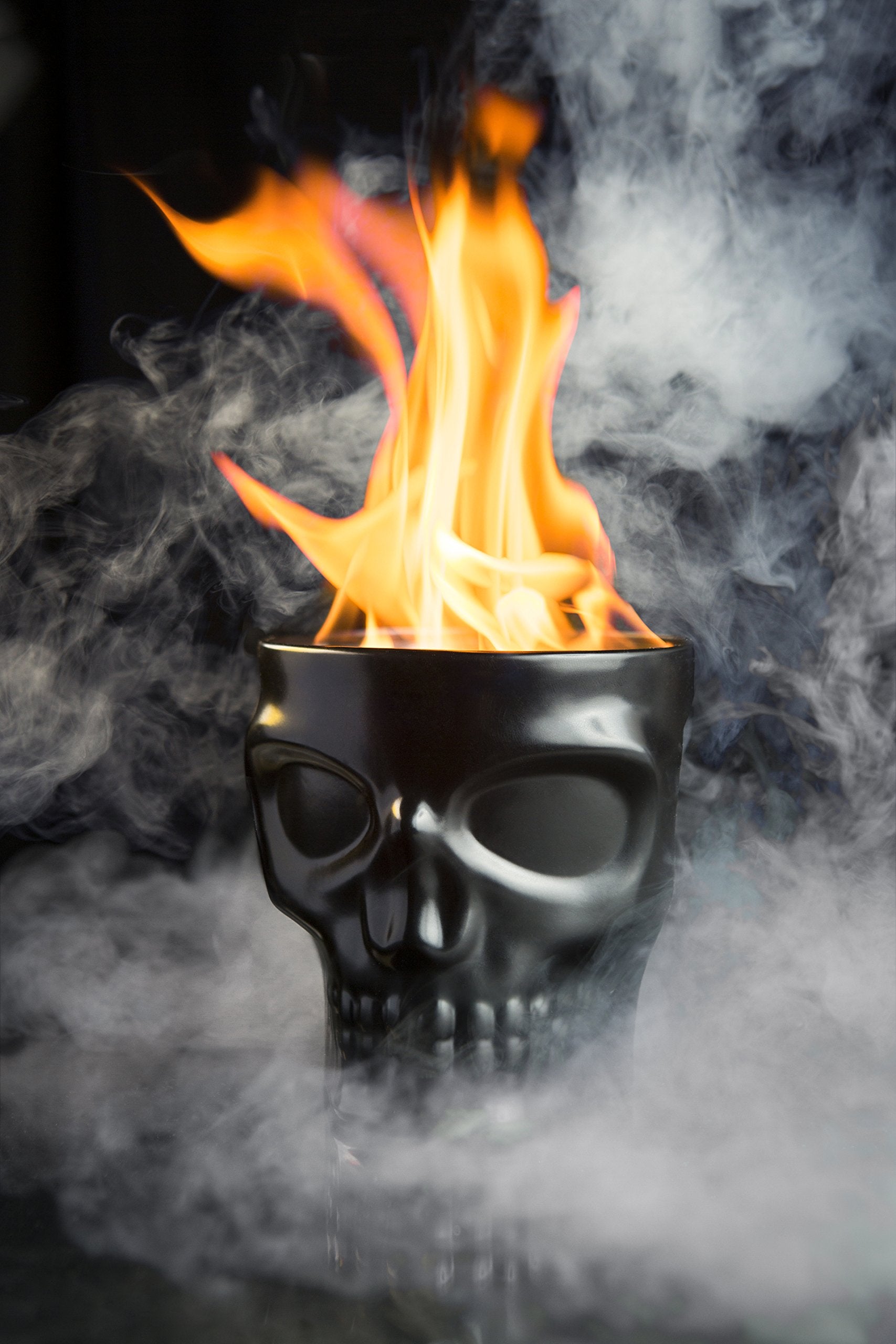 Kruzer Kaddy Barmount 1080 Flat Black Skull - Metal, Durable Design