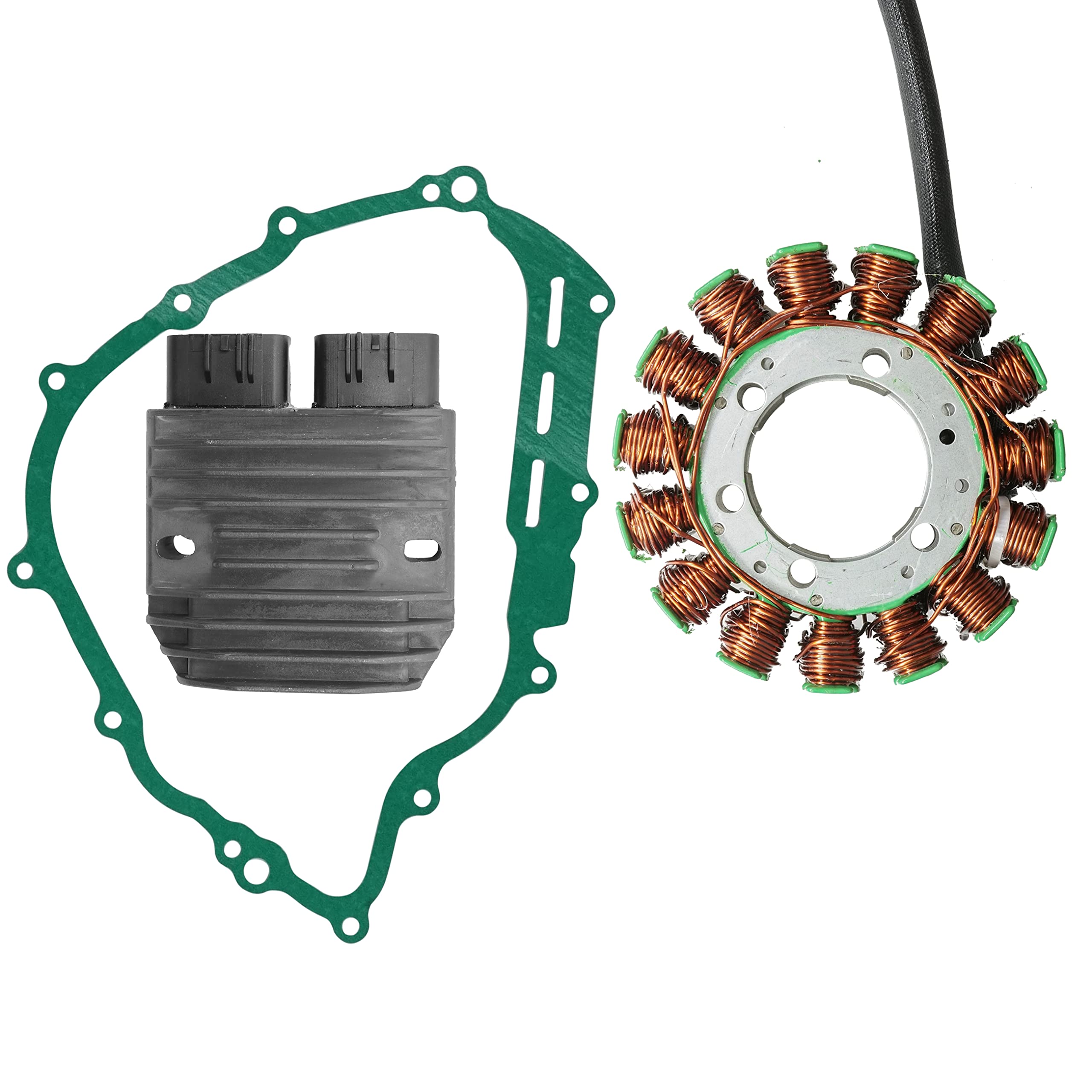 Caltric Stator & Regulator Rectifier with Gasket for Yamaha Rhino 700 2008-2013 - Metal Construction