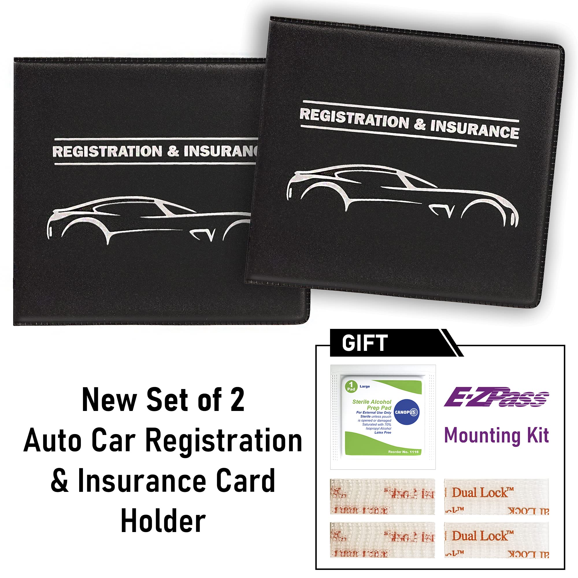 Canopus Car Registration And Insurance Holder, Car Document Holder, Vehicle Registration And Insurance Card Holder, Wallet For A