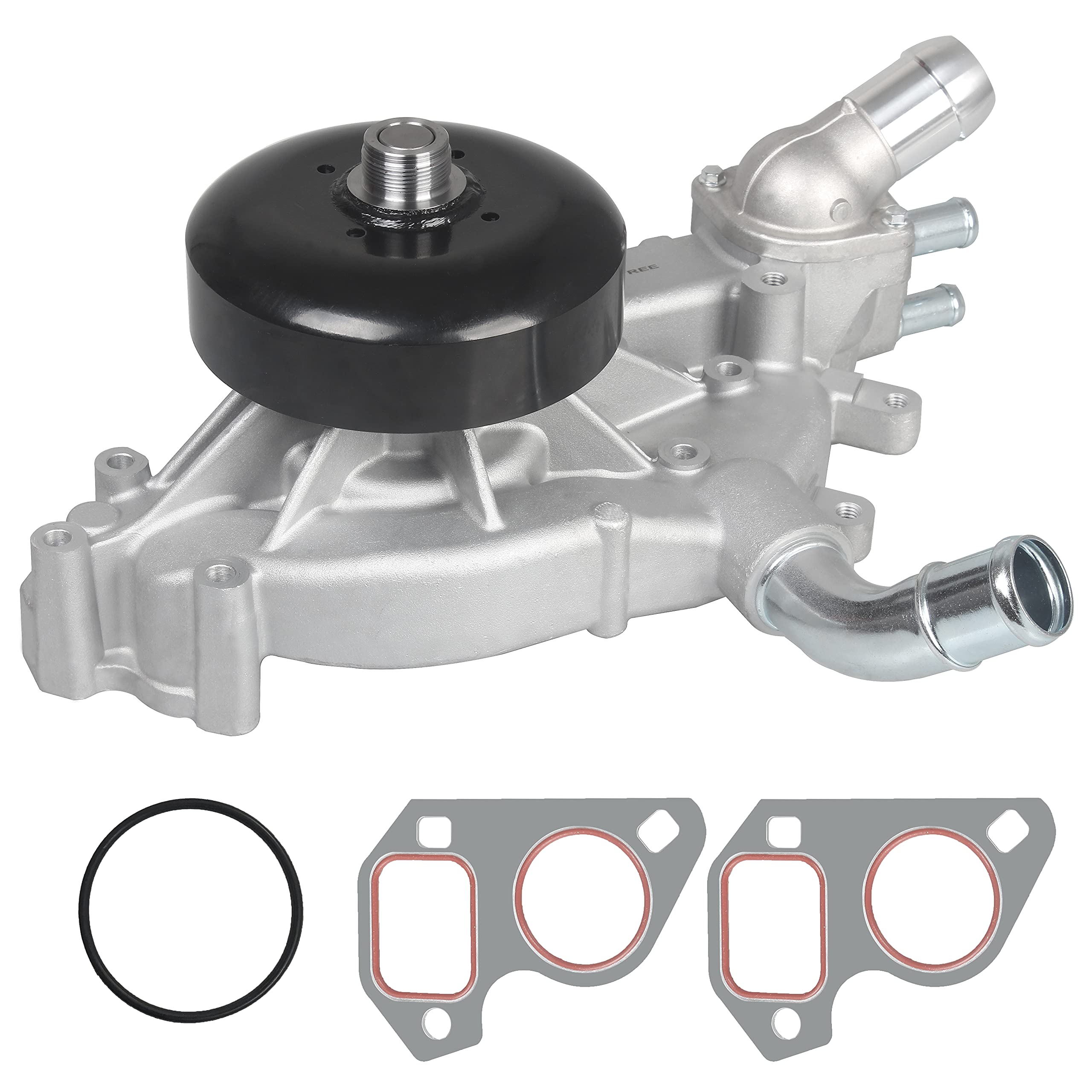 Irontree Aw5104 Professional Water Pump Kit With 2 Metal Gaskets And Thermostat Compatible With Chevy Silverado Tahoe Trailblaze