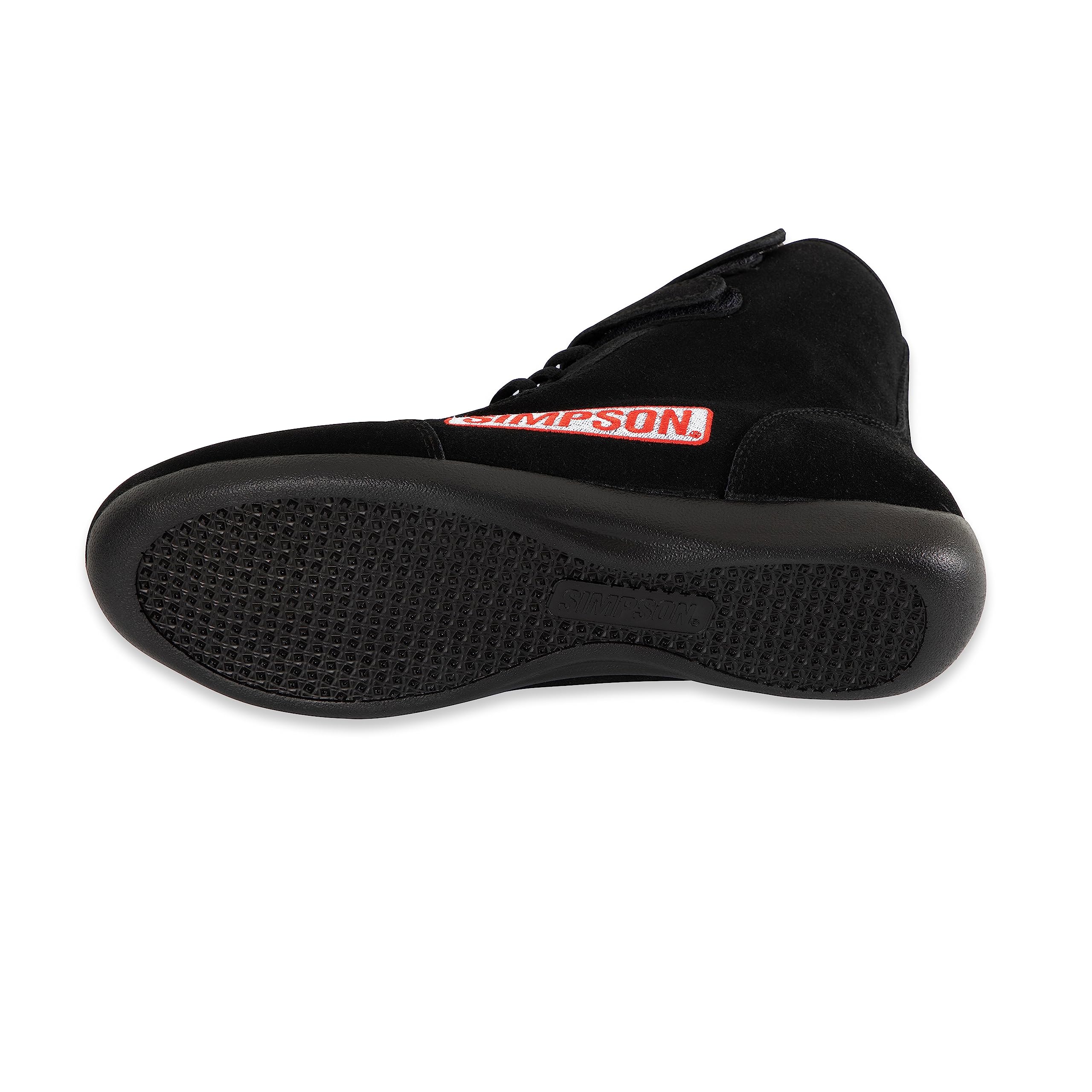 Simpson mens High-top automotive racing apparel, Black, 10 US