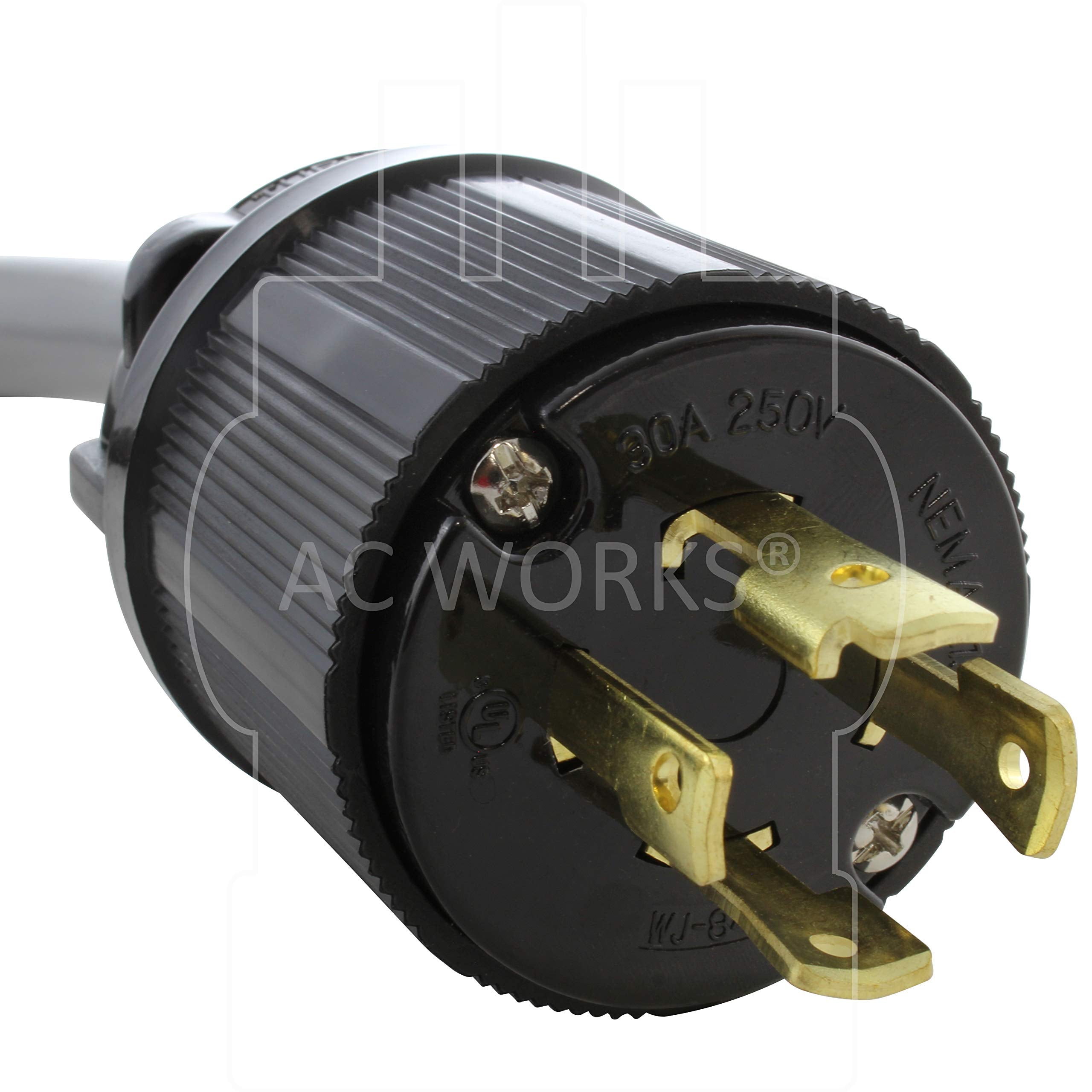 Ac Works Electric Vehicle Charging Adapter For Tesla Use (L15-30 30A 250V 3-Phase To Tesla)