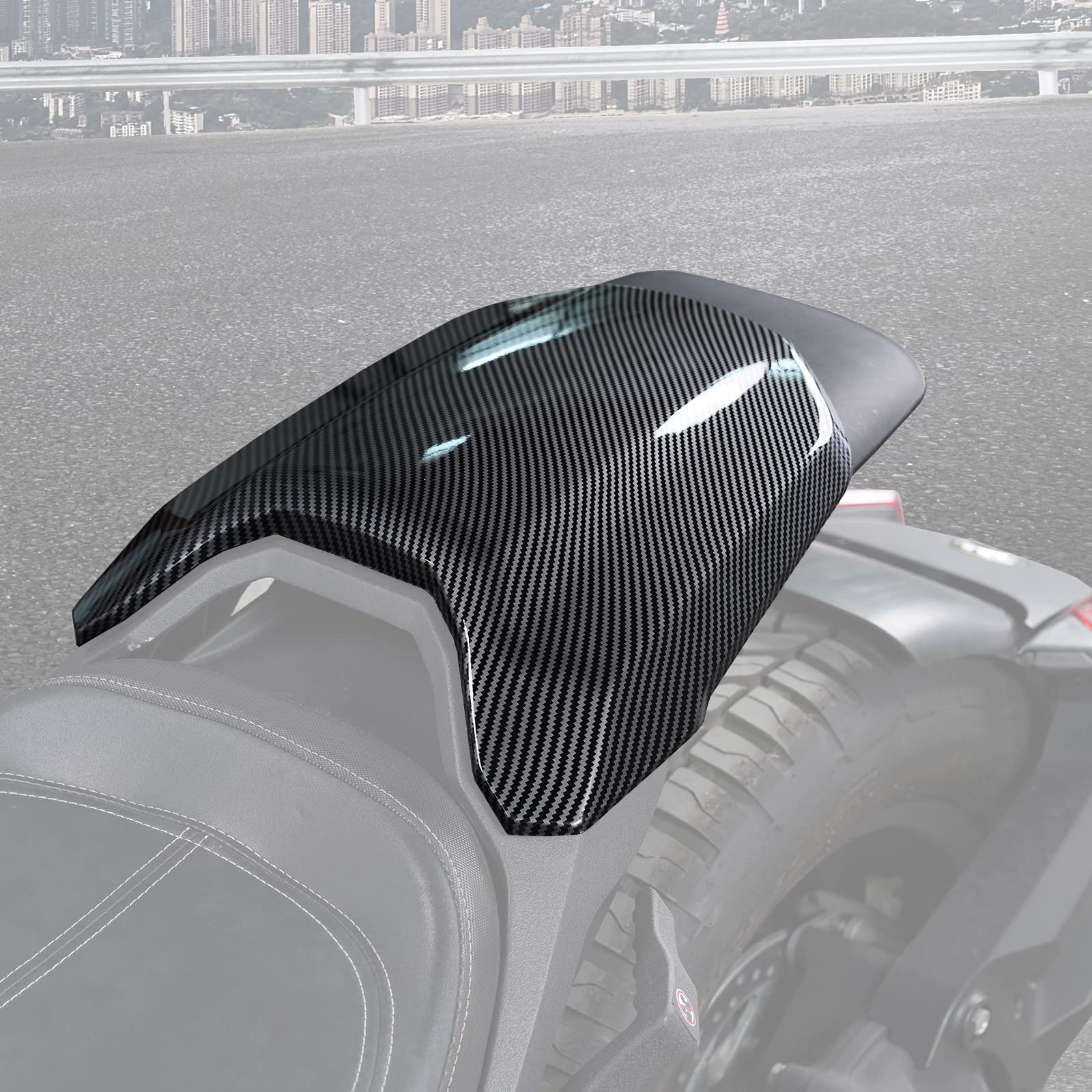A & Utv Pro Ryker Mono Seat Cowl For Can-Am Ryker, Carbon Fiber Pattern Mono Seat Cowl Cover Kit For Can Am Ryker 600 900 All Models, Replace Oem # 219401001,1Pcs