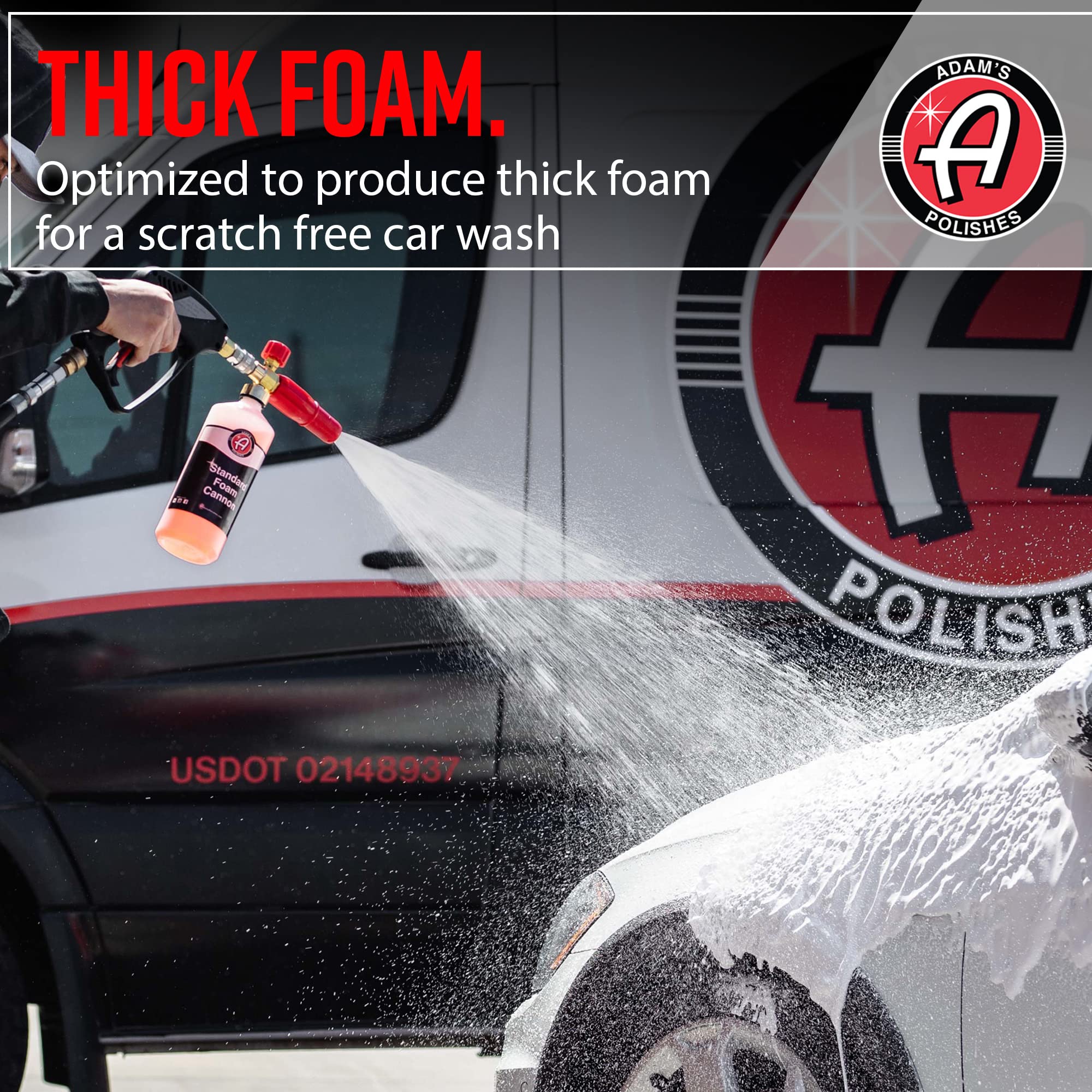 Adam'S Polishes Standard Foam Cannon - Foam Cannon Soap Sprayer For Car Wash, Patio & House Cleaning | Sprayer Cleaner Cannister