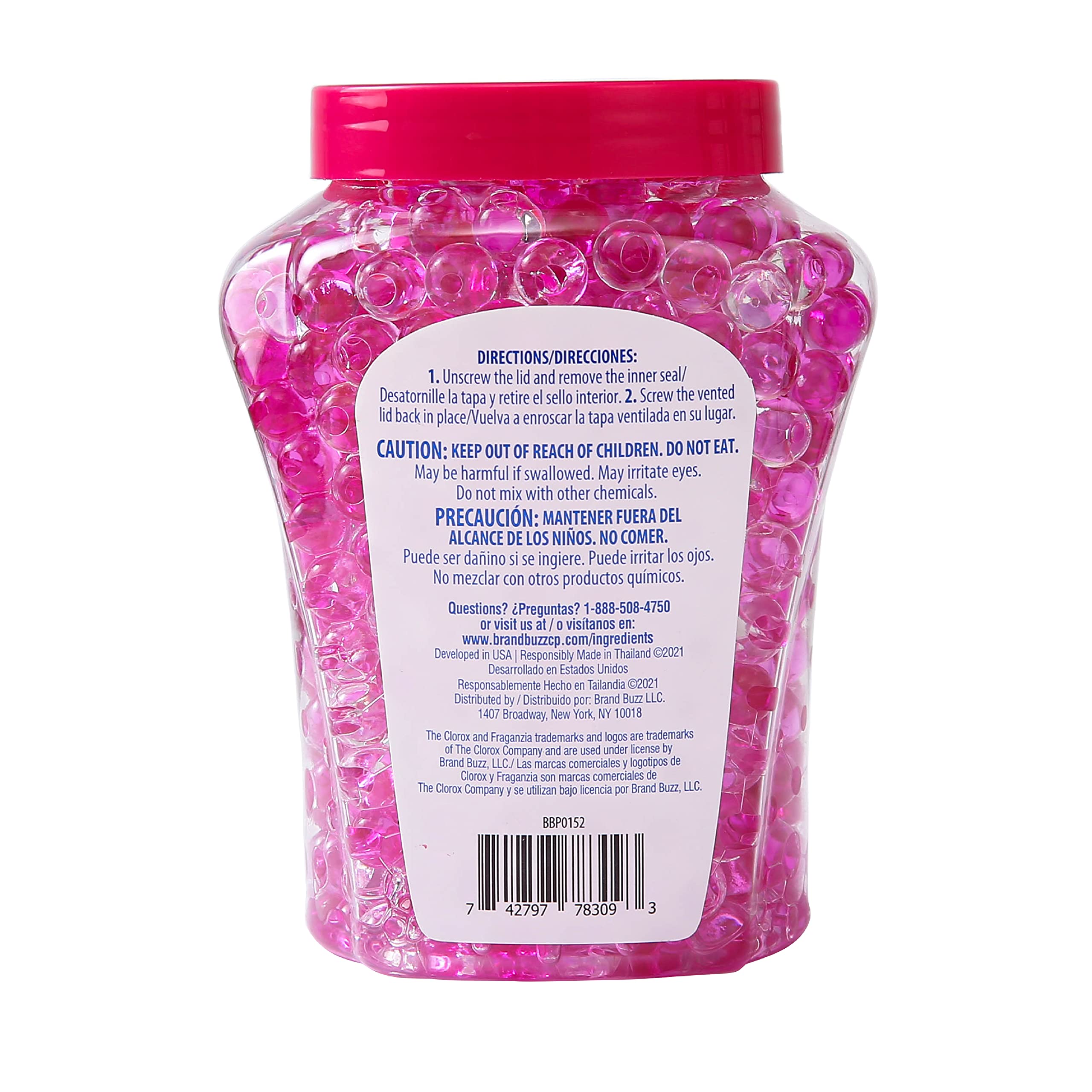 Clorox Fraganzia Crystal Beads Air Freshener Value Pack | Long-Lasting Air Freshener Beads | Gel Beads Air Freshener in Spring S
