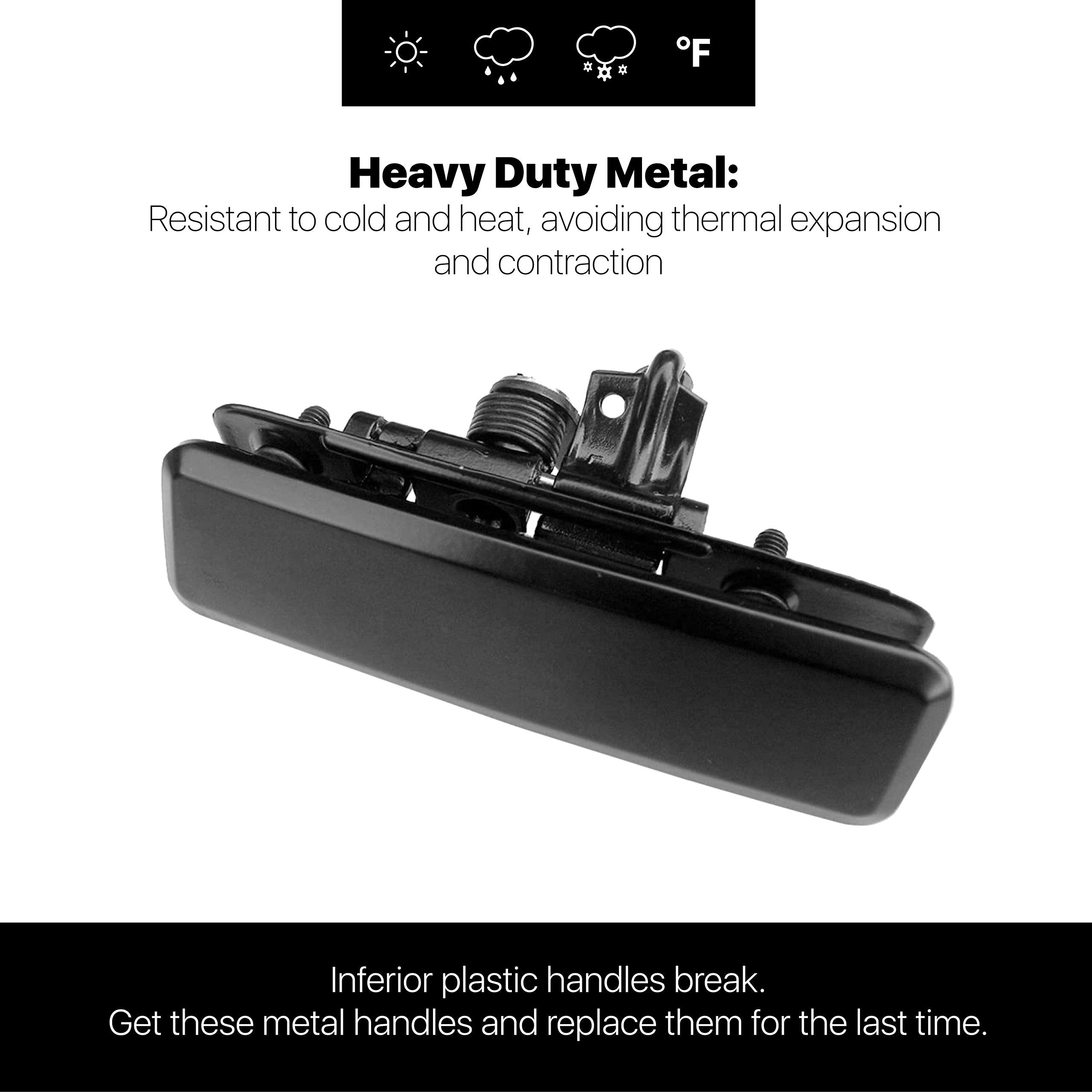 T1A Exterior Door Handles for Front Driver and Passenger Side Replacement for 1992-2005 Chevrolet Astro Van and GMC Safari, Smoo