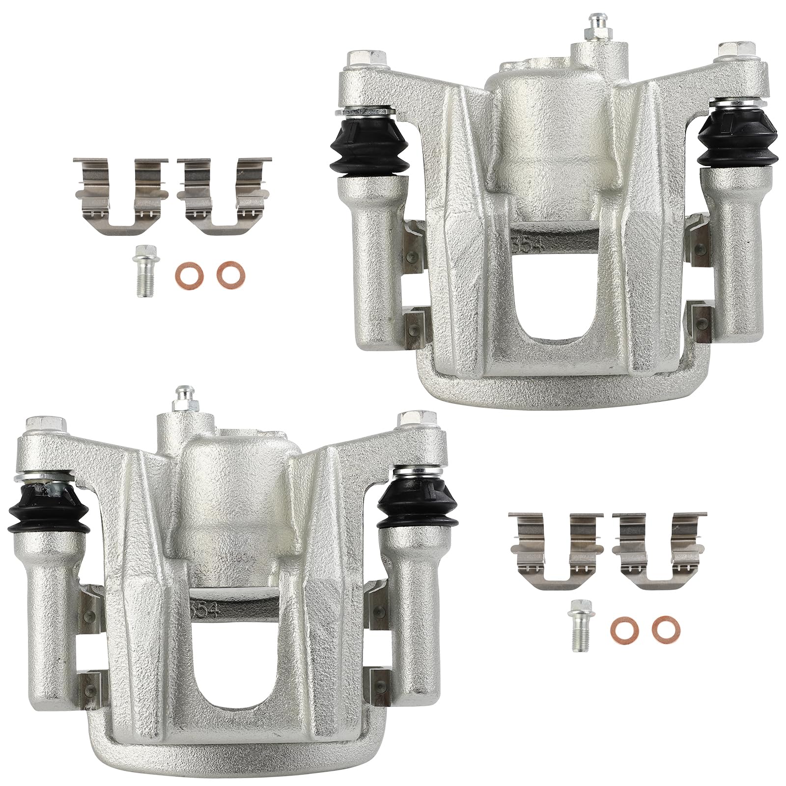 cciyu 19B6035 19B6034 Rear Left & Right Disc Brake Caliper Assembly With Bracket For Toyota For Venza 2009-2016