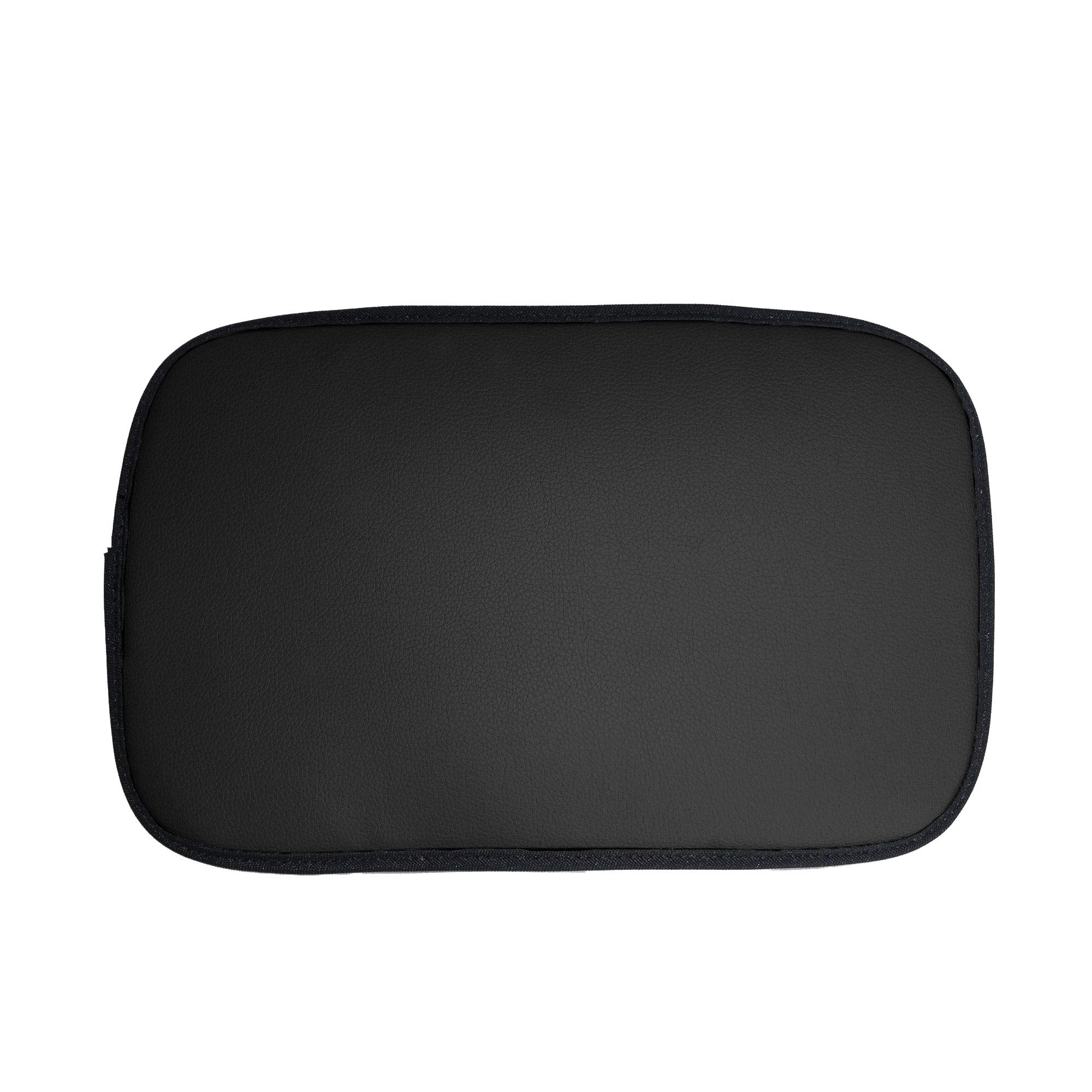 Fh Group Faux Leather Center Console Armrest Cushion, Luxury Seat Box Cover Protector Fits Most Cars, Suvs, And Trucks Black