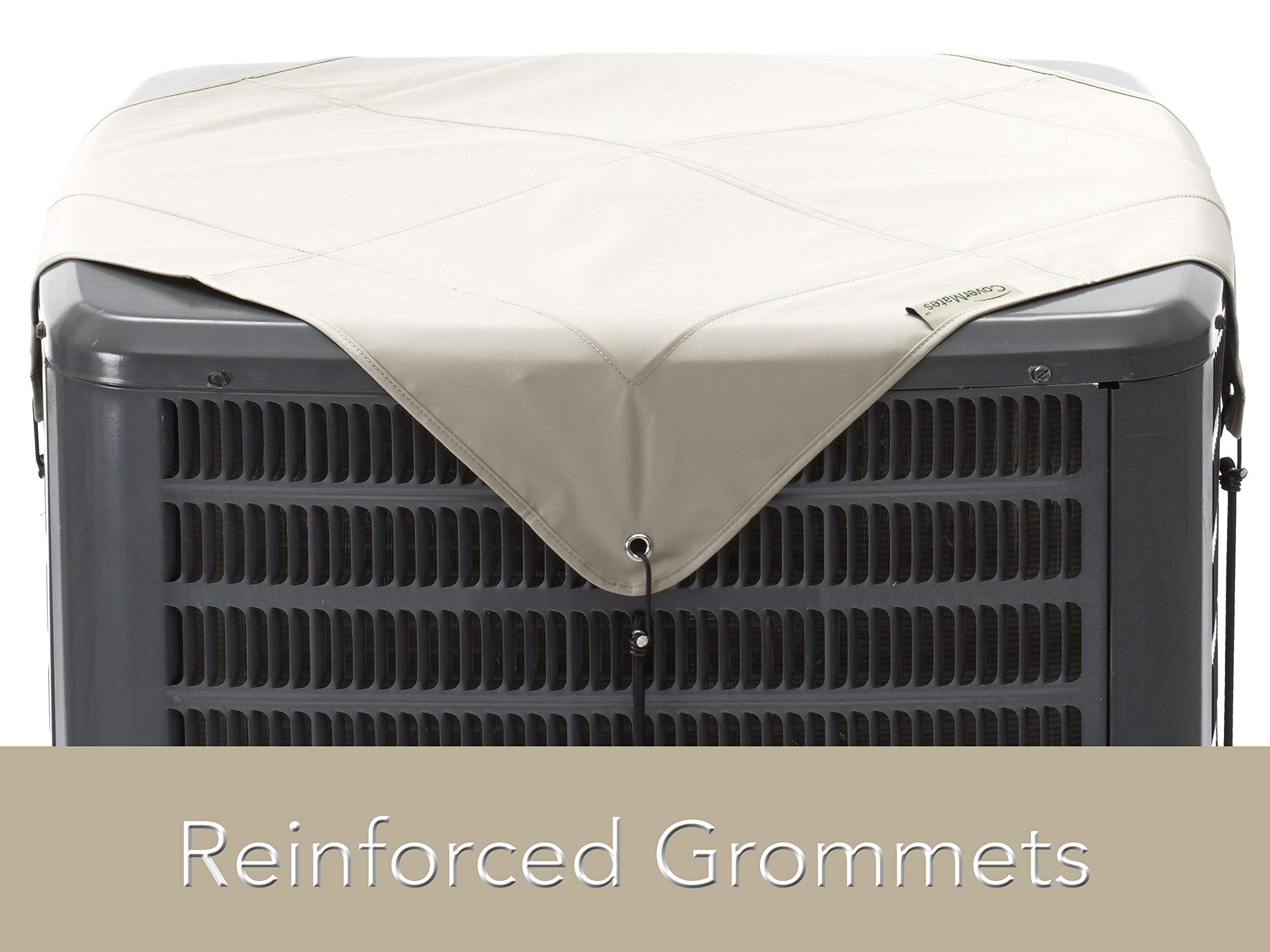 Covermates Armor Top Air Conditioner Cover - Light Weight Material, Weather Resistant, Armor Plates, Ac & Equipment-Khaki