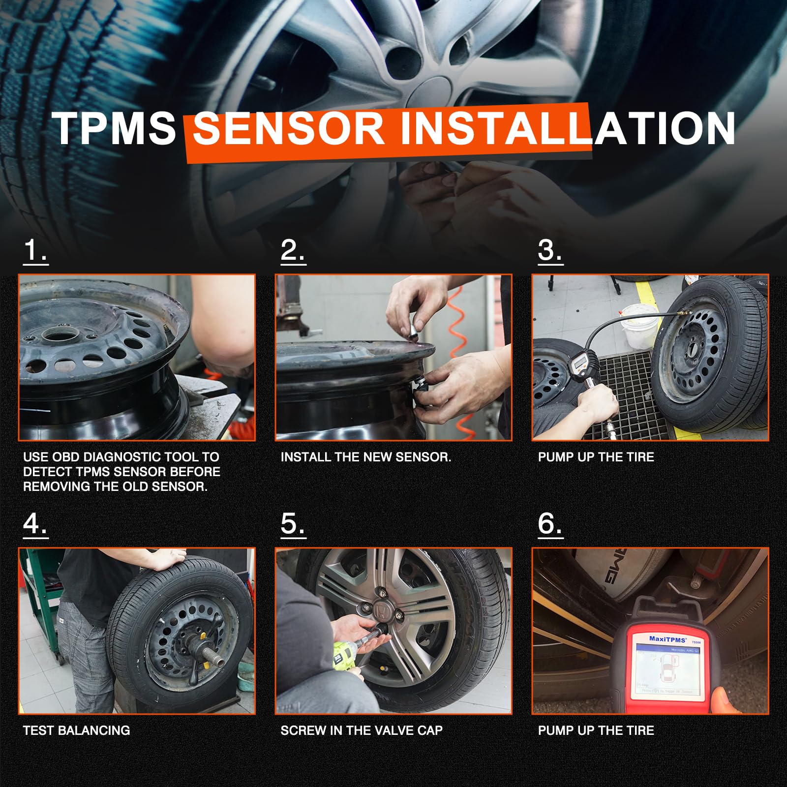 ISINFLASH TPMS Sensors for Toyota Sienna 2006-2020, Sequoia 2006-2017, Tundra 2006-2017, 315MHz Pre-Programmed Tire Pressure Mon