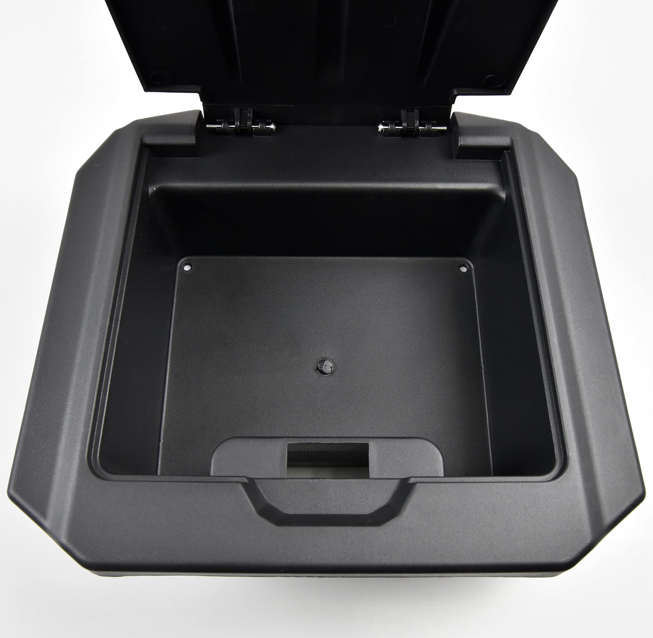 SAUTVS Center Console Storage Box for Polaris RZR PRO XP/ R/Turbo R, Black, High Density Polyethylene, One Size, Model ZP-YJ-030508-015