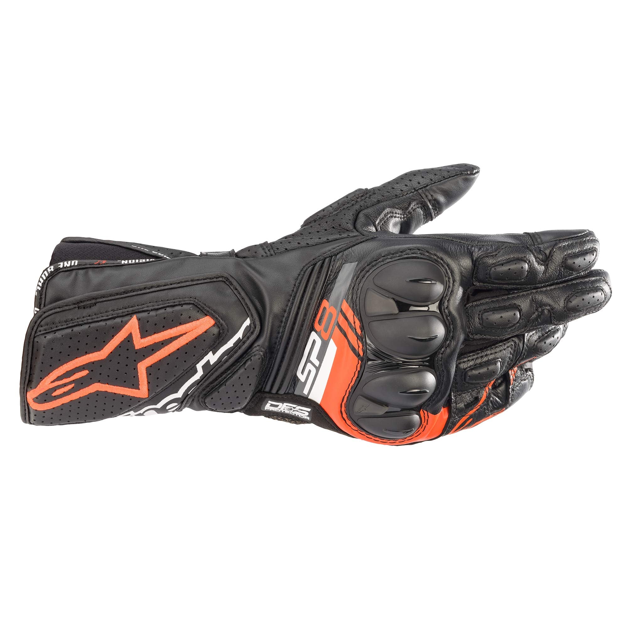 Alpinestars SP-8 V3 Gloves (X-Large) (Black/RED/Fluorescent Yellow)