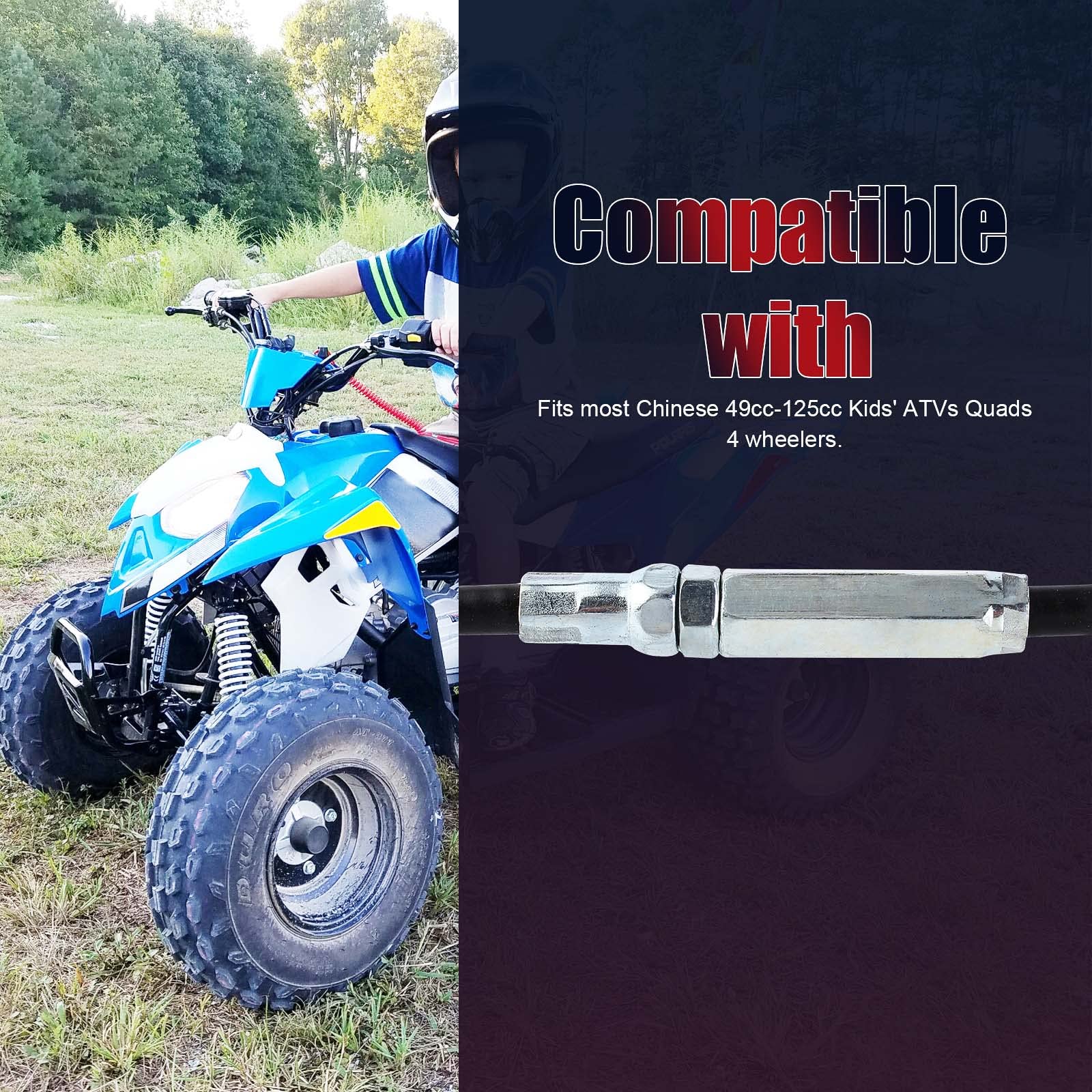 Qazaky 31Inch Throttle Cable Line For 49Cc 50Cc 70Cc 90Cc 110Cc 125Cc Kids Atv Quad 4 Wheeler Mini Pit Dirt Bike Taotao Kazuma B