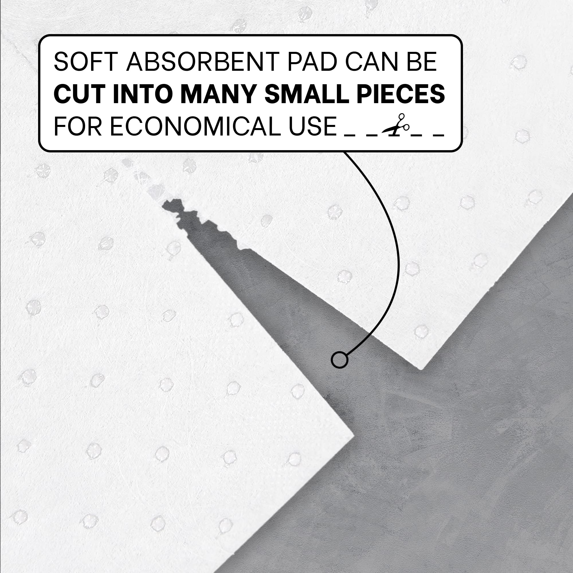 Ateret Oil Mat I Heavy Weight Oil Only Absorbent Pad I 15' X 18' I 100 Oil Absorbing Pads I White