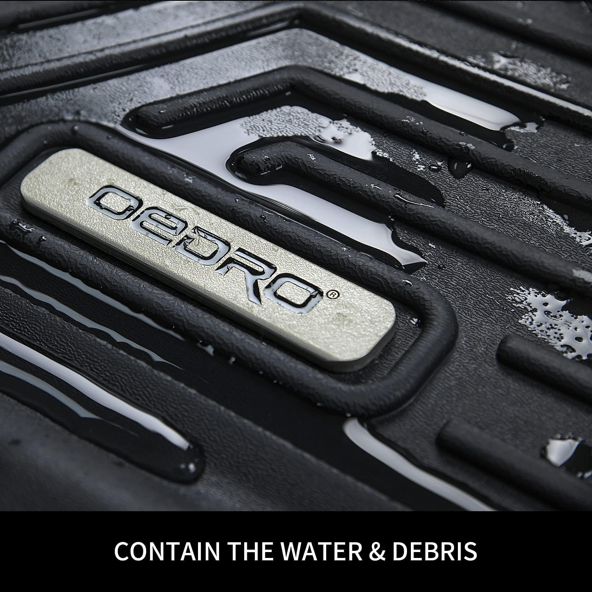 Oedro Floor Mats Fit For 2010-2017 Chevrolet Equinox/2010-2017 Gmc Terrain, All-Weather Car Floor Mats Tpe Custom Fit Front & 2N