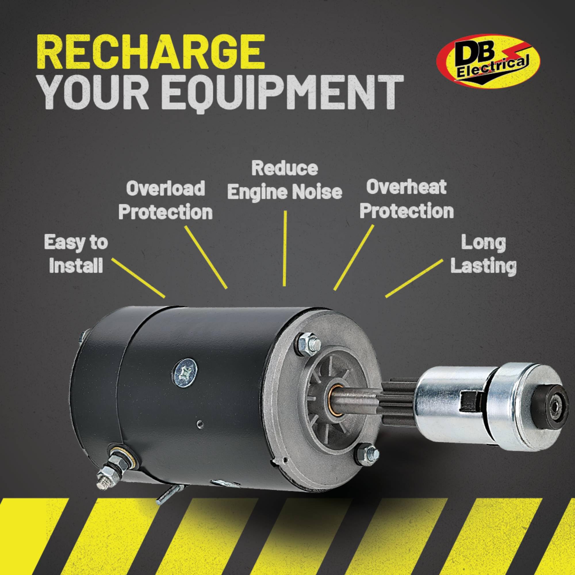 DB Electrical 410-14088 Starter for Ford 2N, 8N, 9N - 6V CW, 9 Teeth, Metal Construction