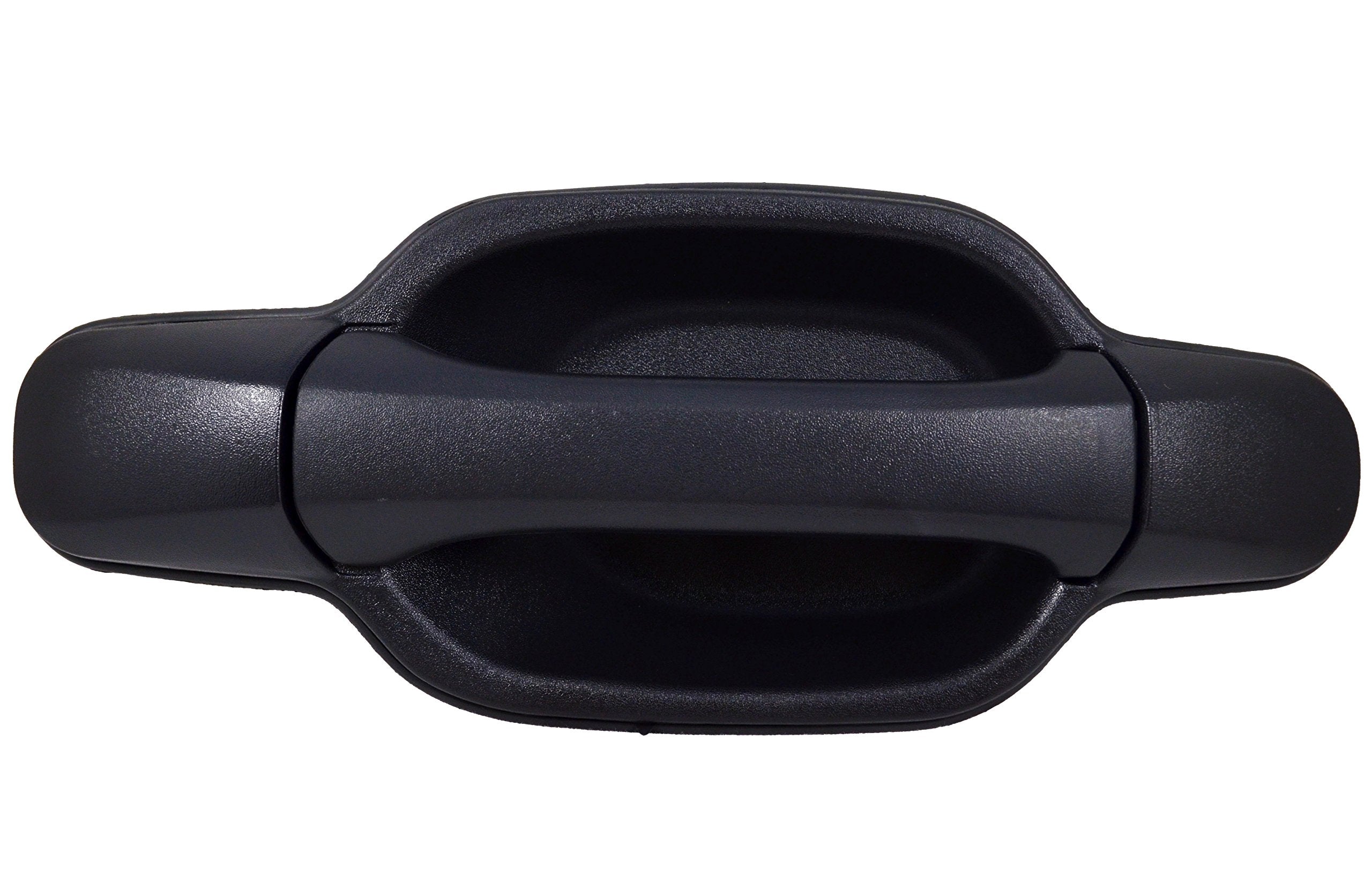 PT Auto Warehouse GM-3561A-FRK - Outside Exterior Outer Door Handle, Textured Black - Without Keyhole, Passenger Side Front