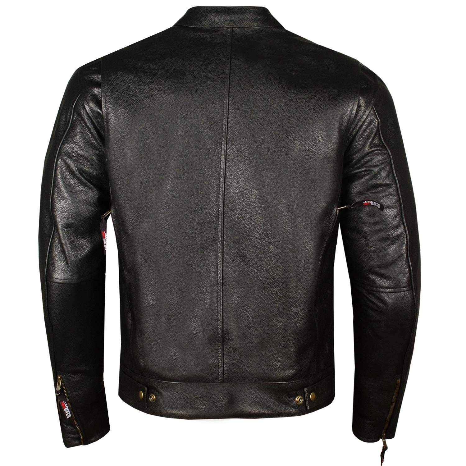 Men'S Commuter Premium Natural Buffalo Leather Motorcycle Jacket Ce Armor Conceal Carry Gun Pockets Cruiser Biker Black Xxl