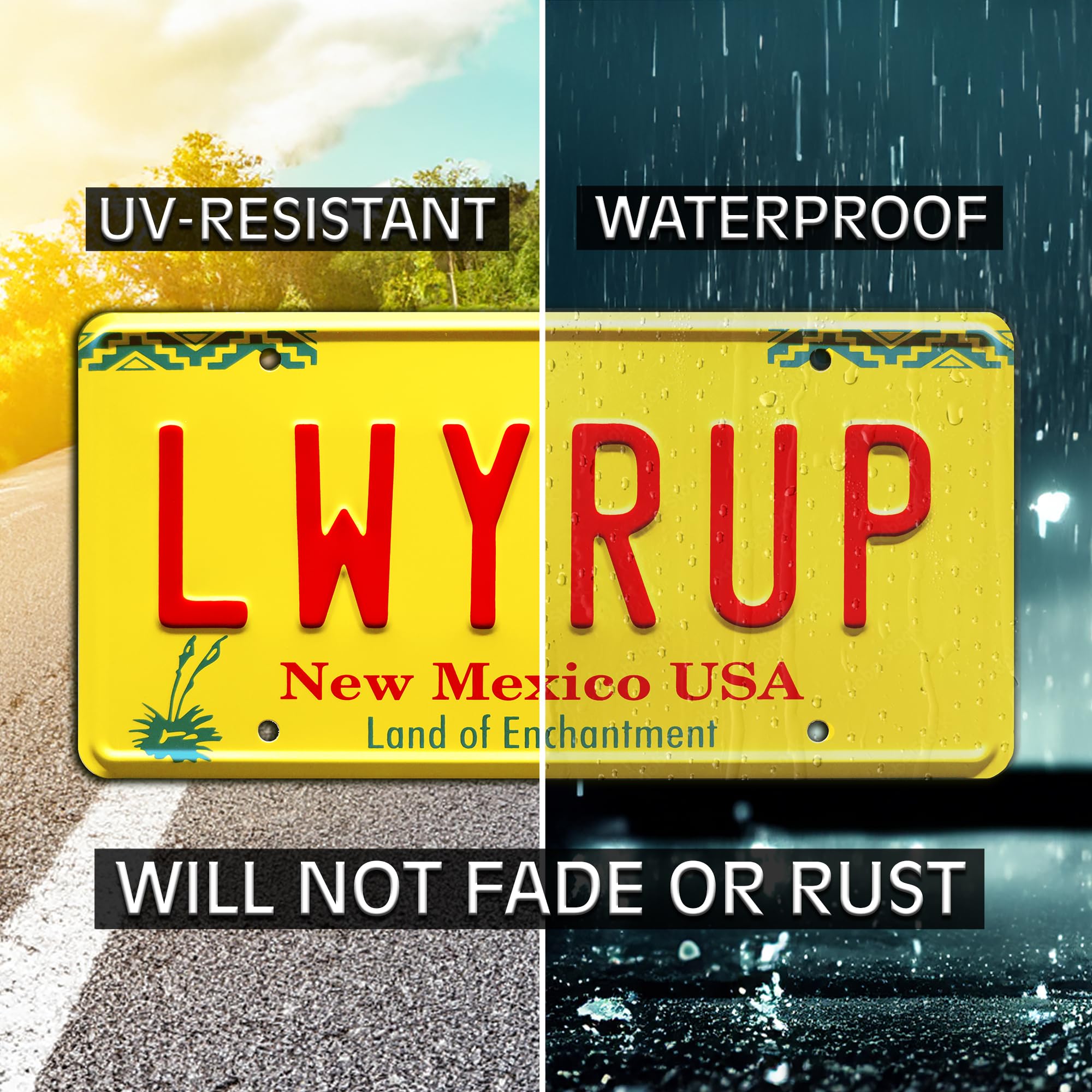 Celebrity Machines Metal Stamped License Plate - Breaking Bad LWYRUP, Durable Aluminum, Unique Design, Perfect for Collectors