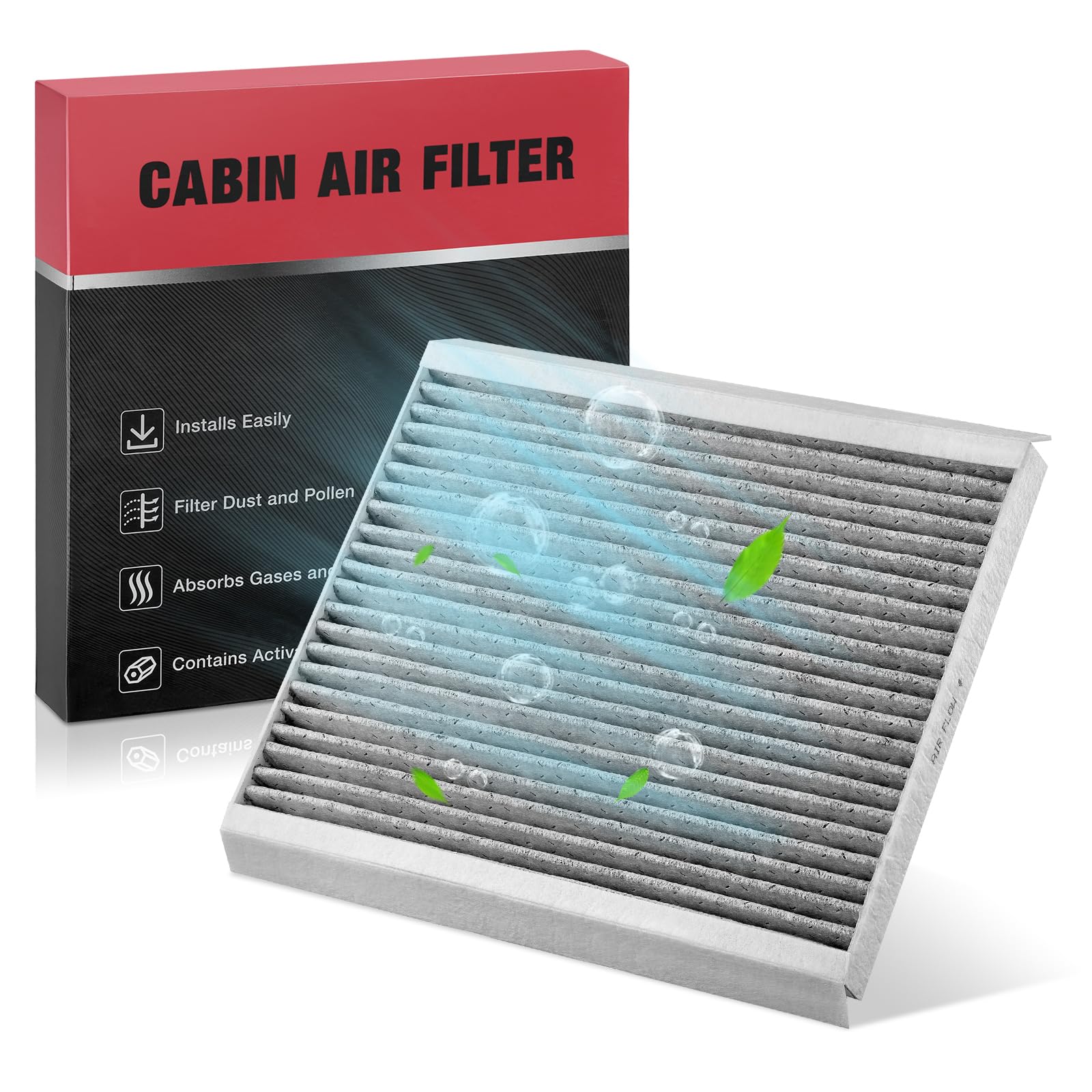 BDFHYK CF10728 Cabin Air Filter w/Activated Carbon Replacement for Elantra, Accent, Elantra Coupe, Elantra GT, Rondo, Forte Koup