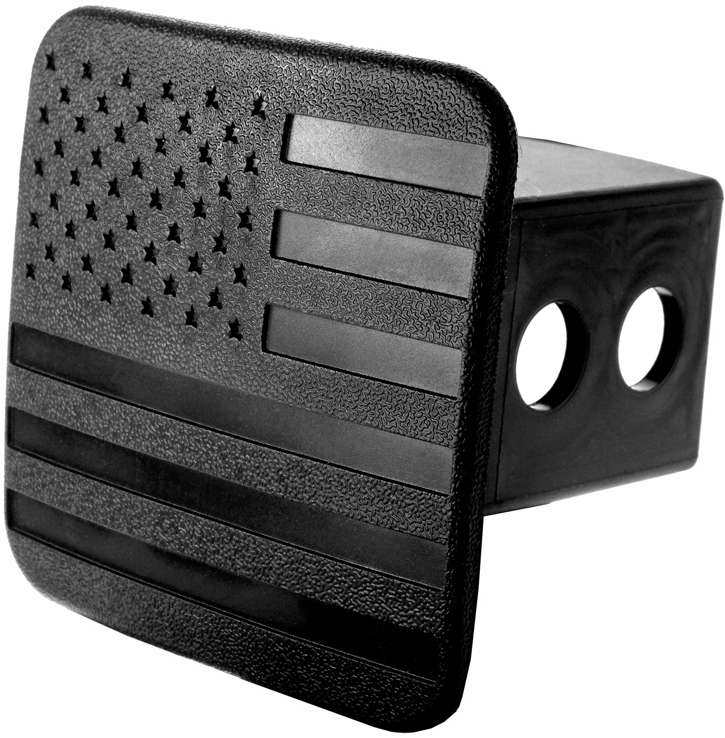 MULL USA Black Flag Hitch Cover Plug (Fits 2 Receiver, Black)