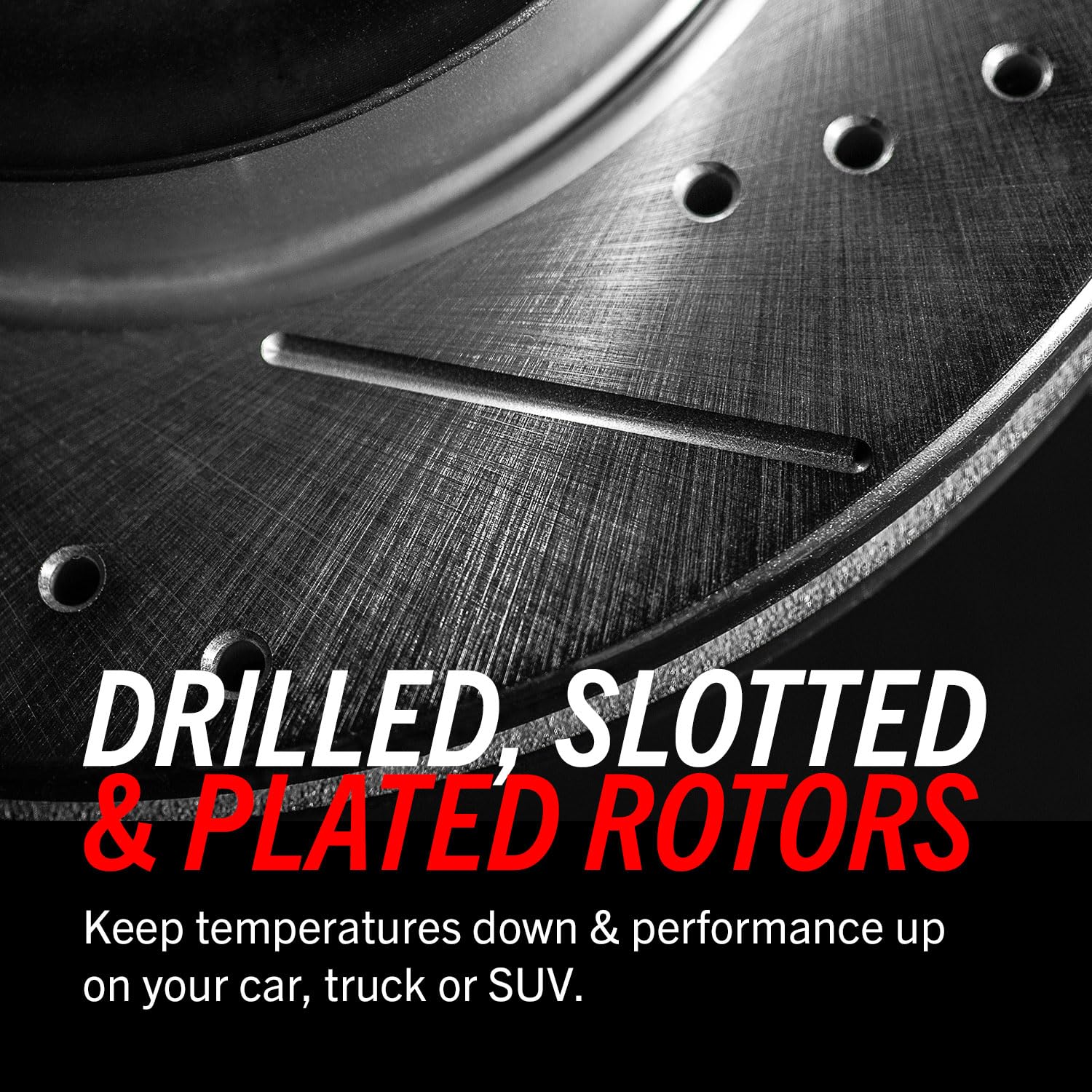Power Stop K5821-36 Front Z36 Truck & Tow Brake Kit, Carbon Fiber Ceramic Brake Pads And Drilled/Slotted Brake Rotors