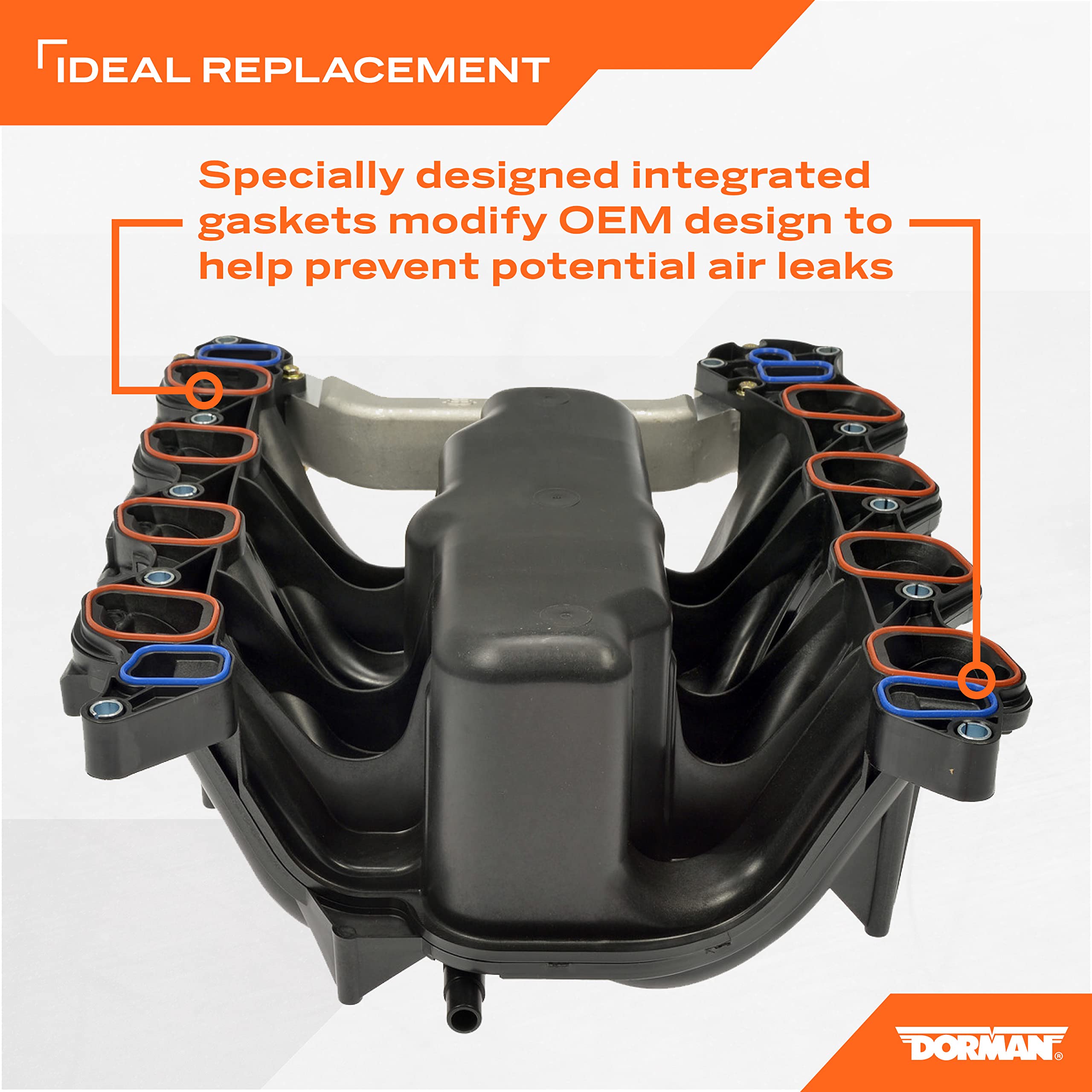 Dorman Engine Intake Manifold 615-188, Plastic, Black, Compatible with Select Ford Models