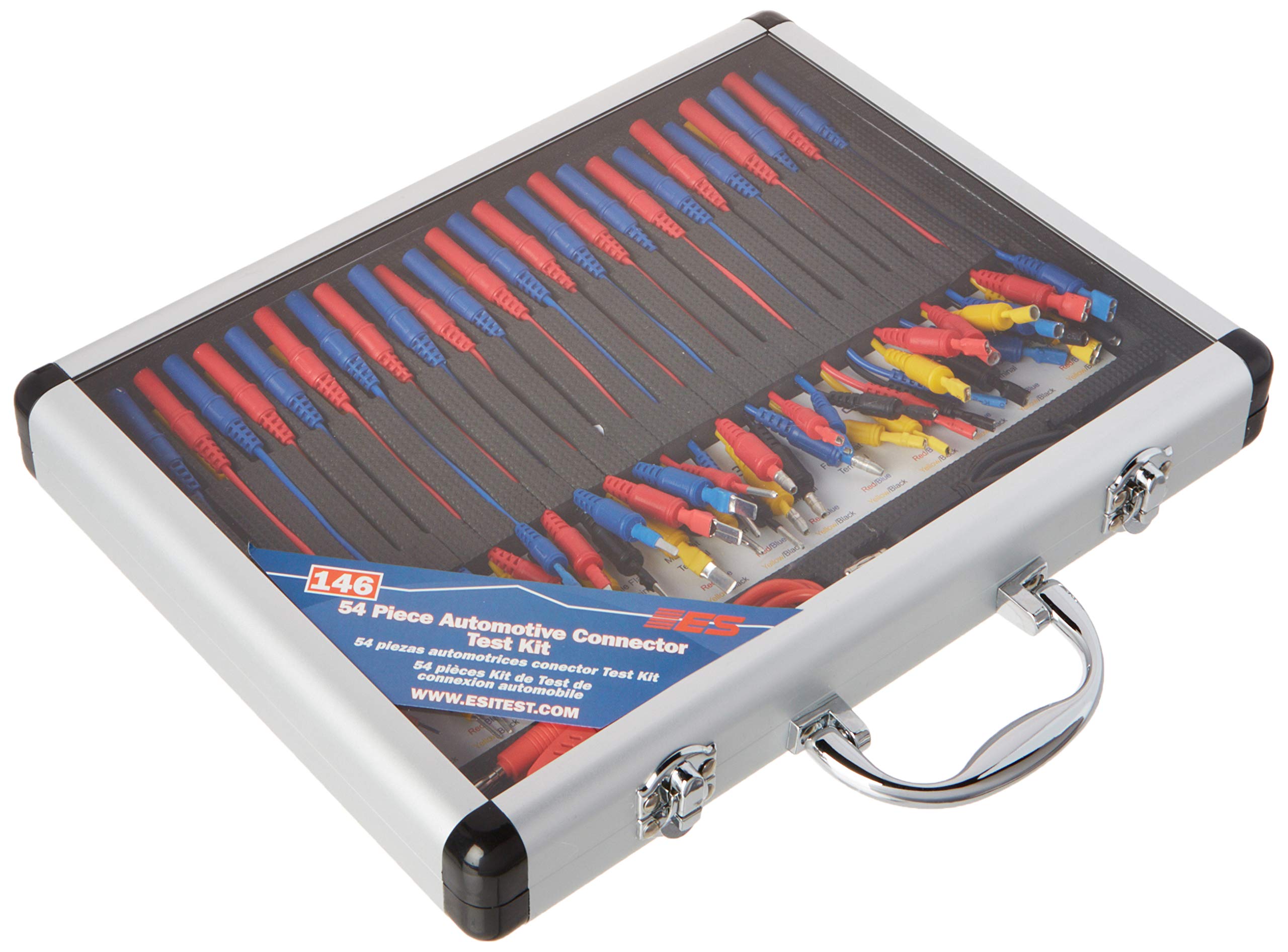 Electronic Specialties 146 Automotive Connector Test Kit - 54 Piece, Silver, 12.5" x 9.5" x 1.75"