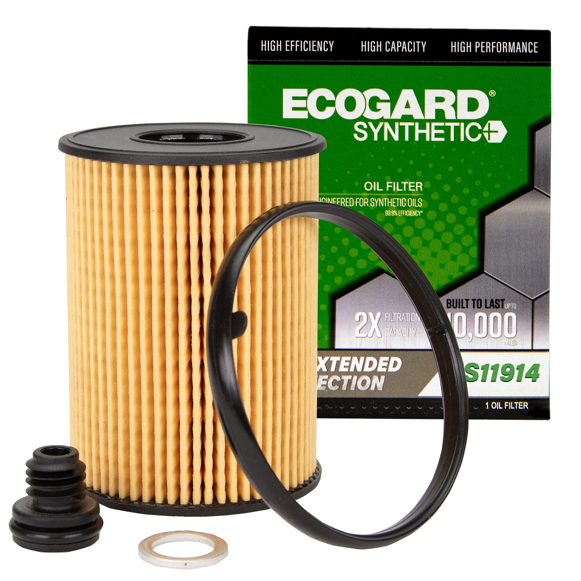 Ecogard S11914 Premium Cartridge Oil Filter For Synthetic Oil Fits Hyundai Sonata 2.5L 2020