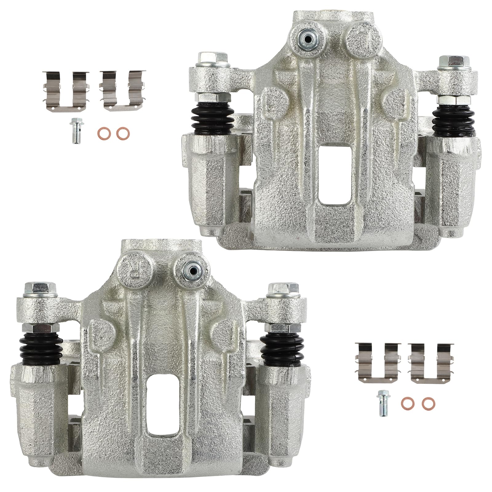 cciyu 19B6390A 19B6391A Rear Left & Right Brake Caliper with Bracket Fit For Hyundai For Sonata 2015-2019,For Kia For Optima 201