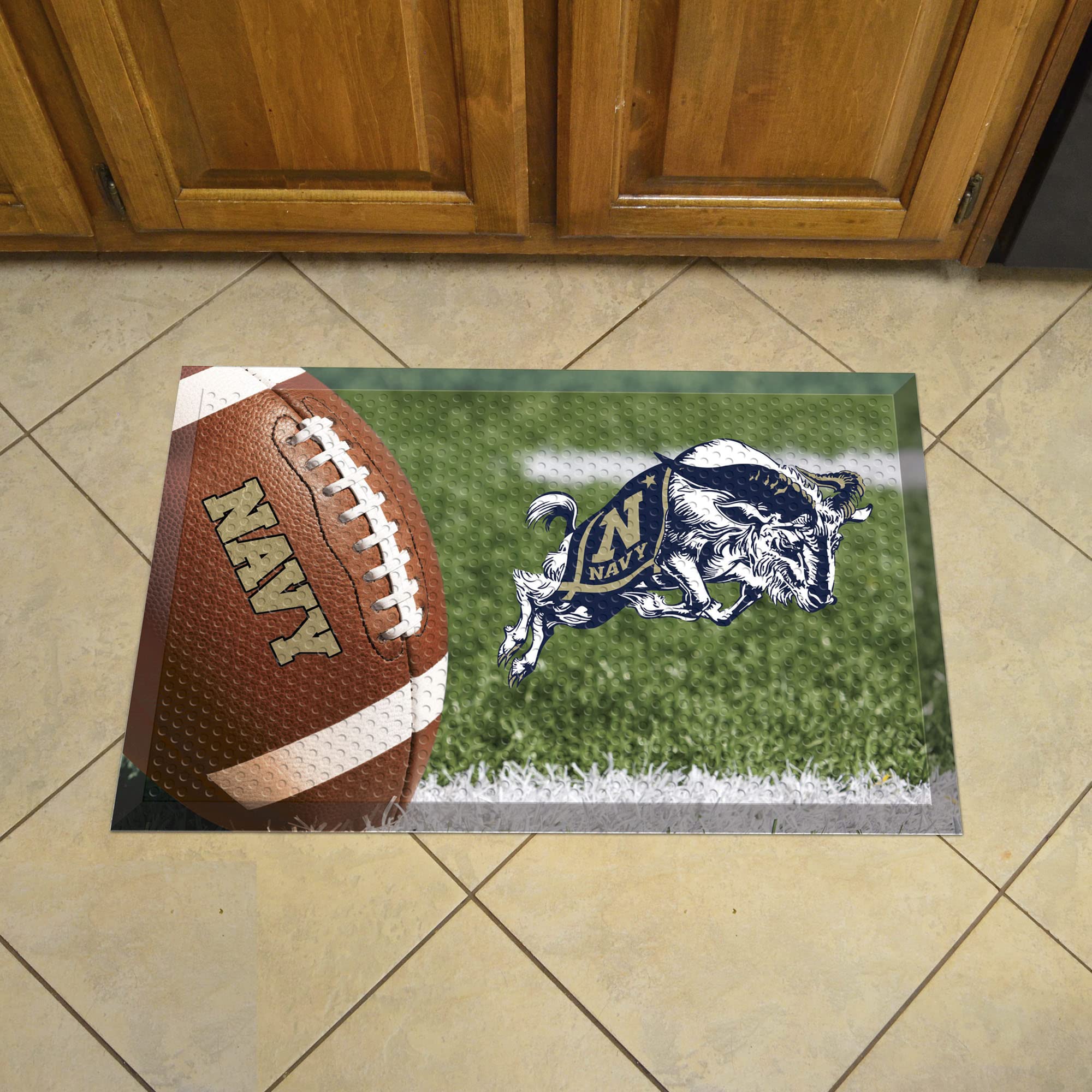 Naval Academy Rubber Scraper Door Mat