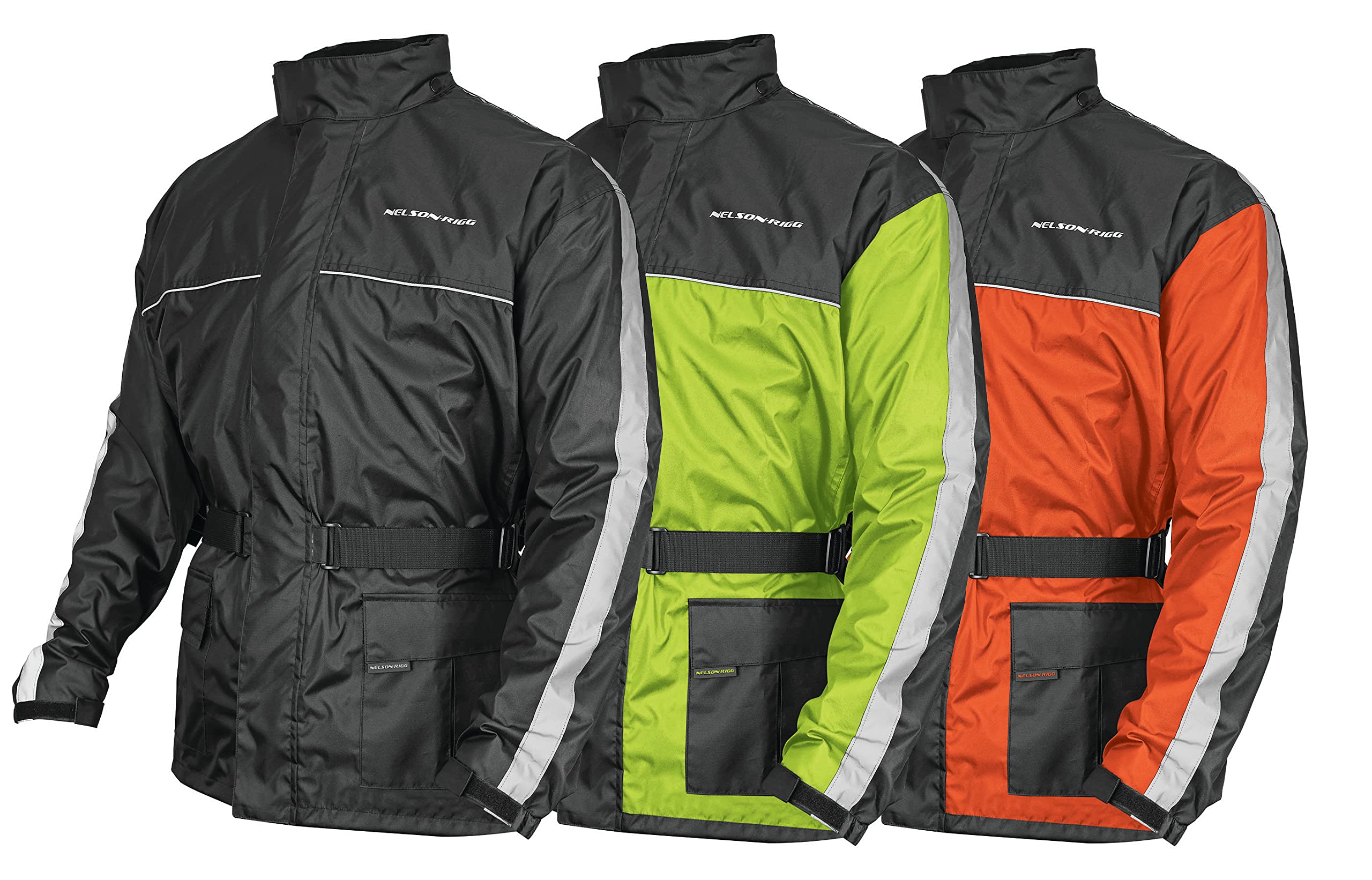Nelson Rigg Solo Storm Rain Jacket, Waterproof, Breathable, And Packable, Black, Small