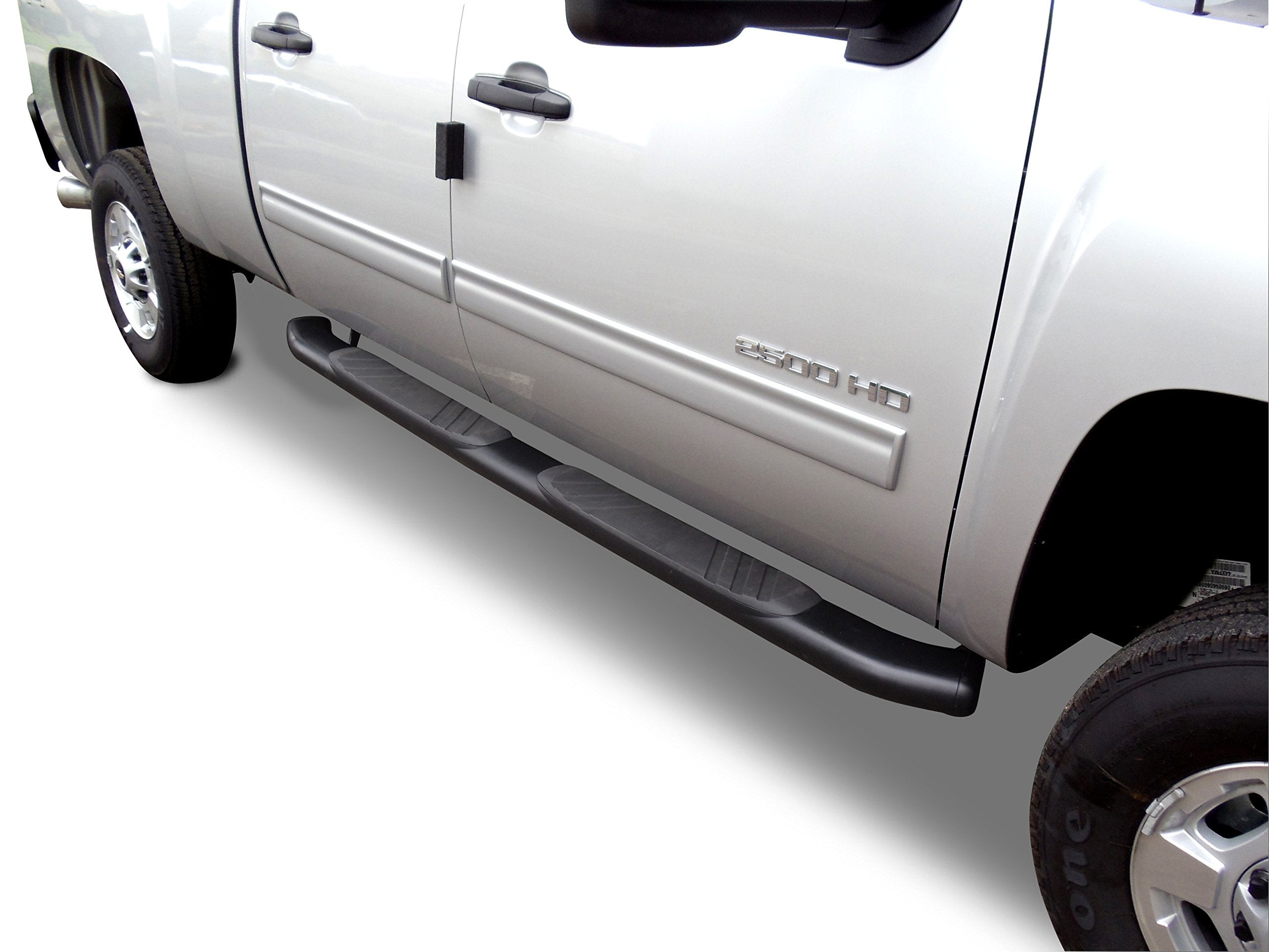 Go Rhino 685404787Cb 5 Oe Xtreme Composite Side Steps With Mounting Brackets Kit - Black For 19-24 Gmc, Chevrolet (Crew Cab Pickup)