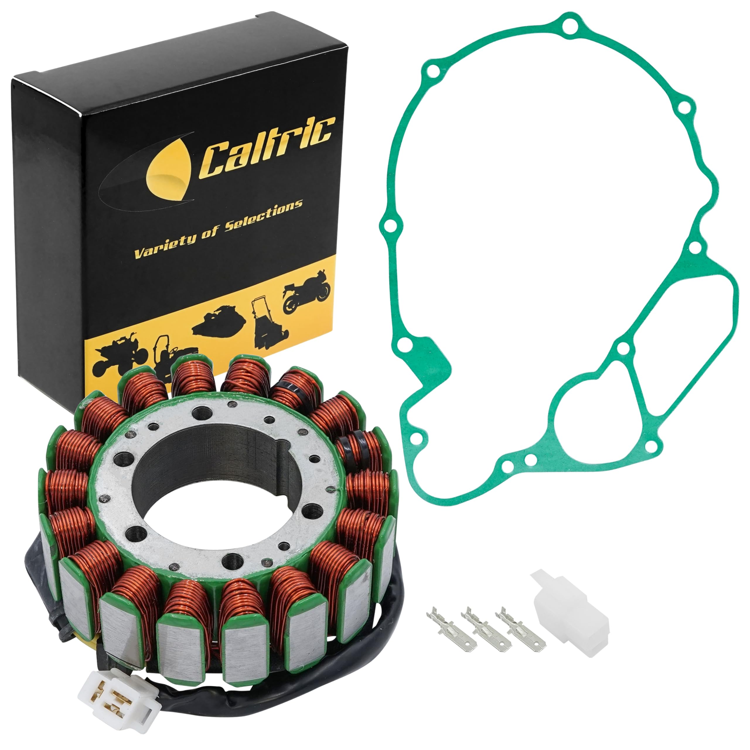 Caltric Stator and Gasket Compatible with Honda Vt1100C Shadow Spirit 1100 1999-2007 Magneto