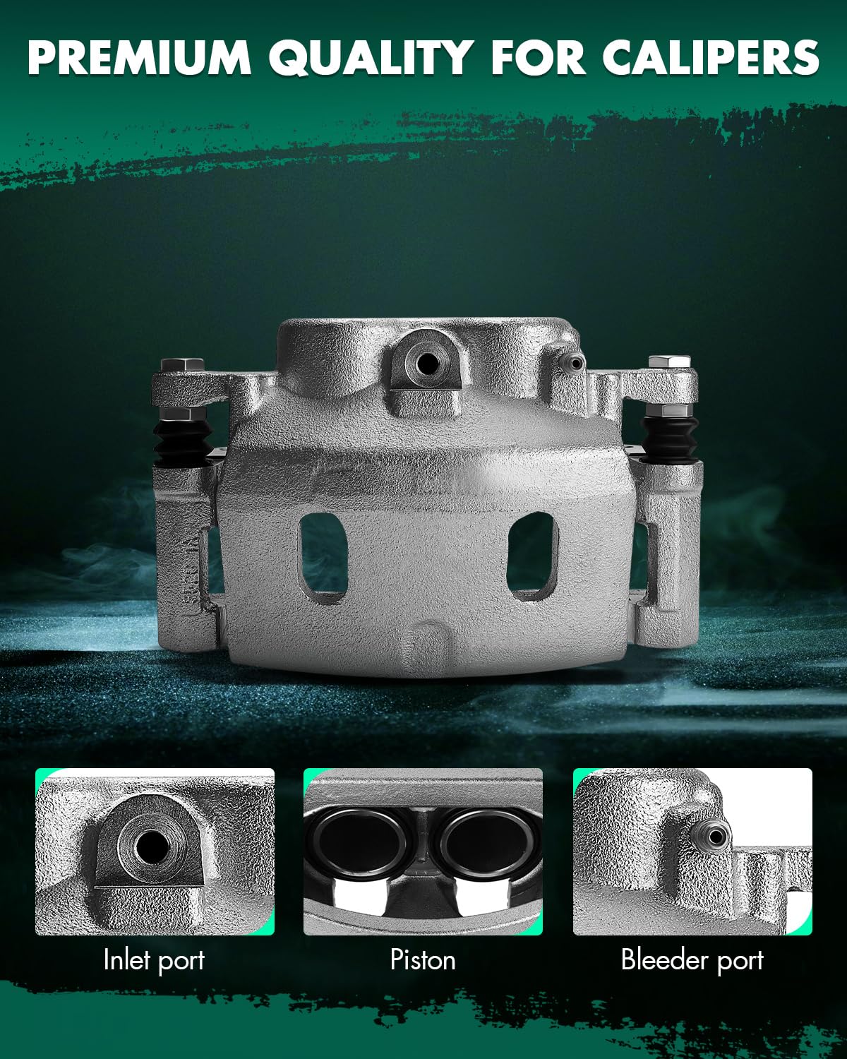 Scitoo Front Left+Right Brake Calipers With Bracket 18B4918A 18B4919A Compatible For Cadillac 2008-2019 For Chevrolet 2008-2019