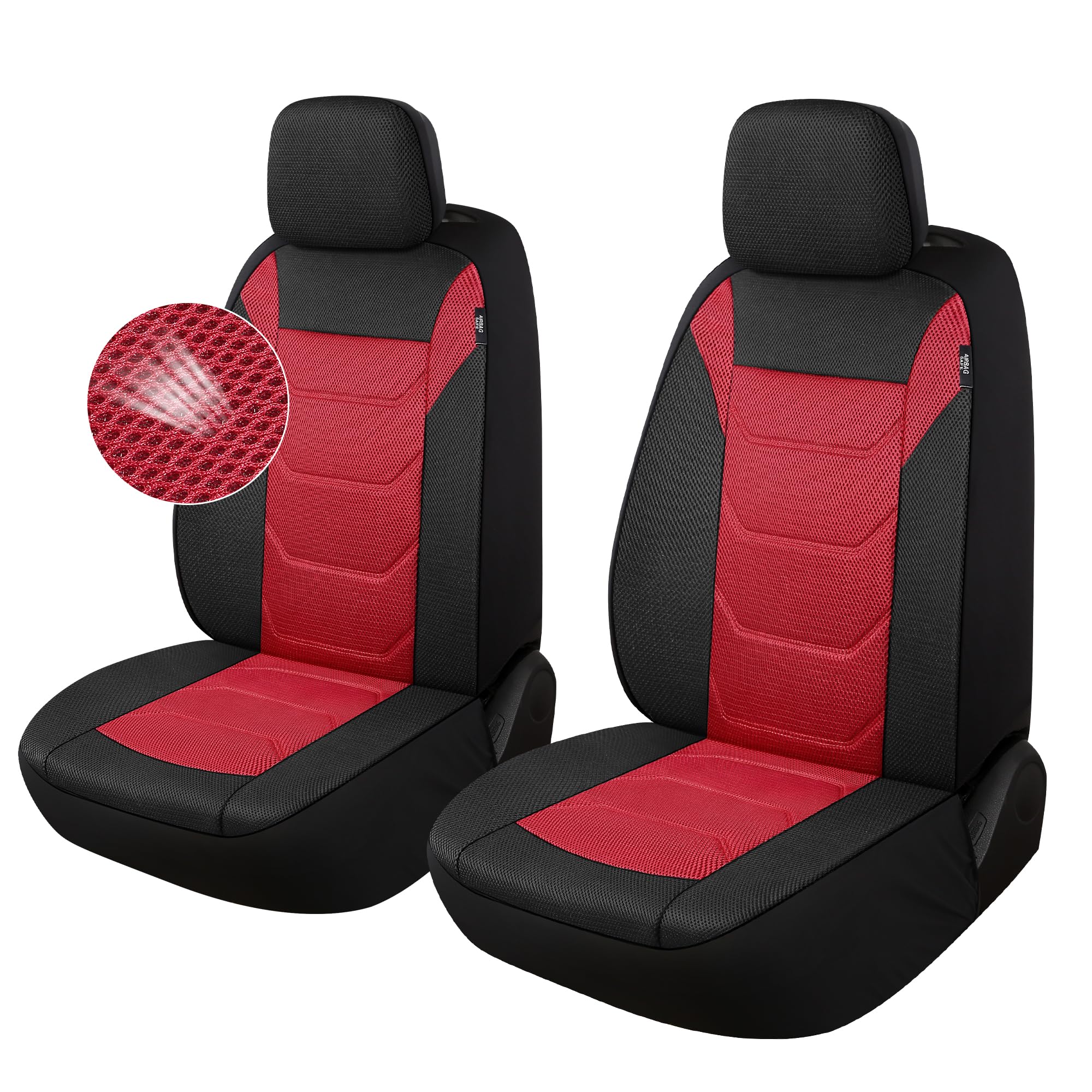 Pariiaotin 3D Air Mesh Car Seat Cover Front Sets Washable and Breathable Premium Cloth Automotive Vehicle Seat Covers for Cars I