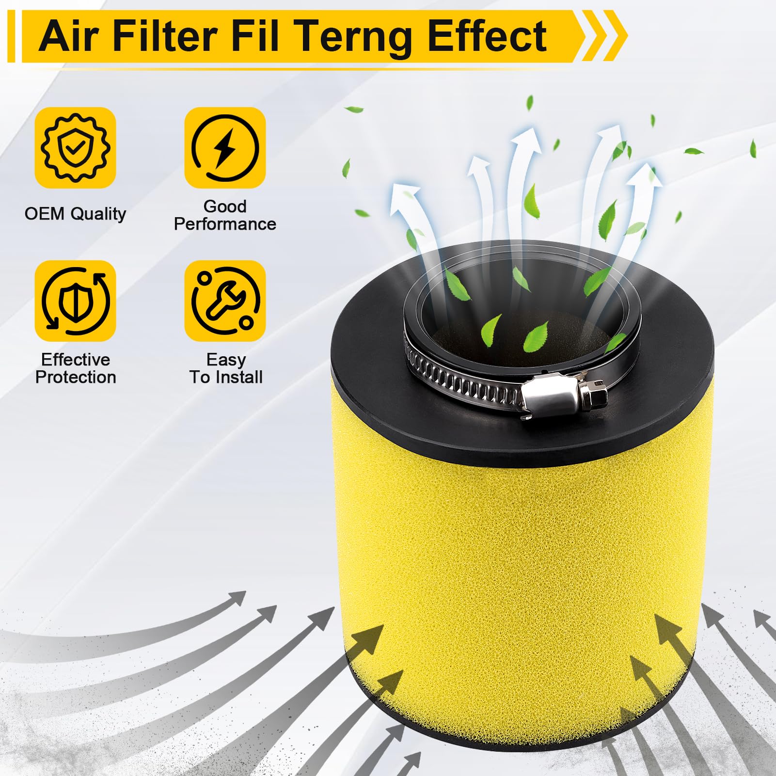 TRX 250 Air Filter Replacement for Honda Recon 250 TRX250 TRX250TE TRX250TM ATV Sportrax 250 TRX250EX TRX250X RECON 250 17254-HM