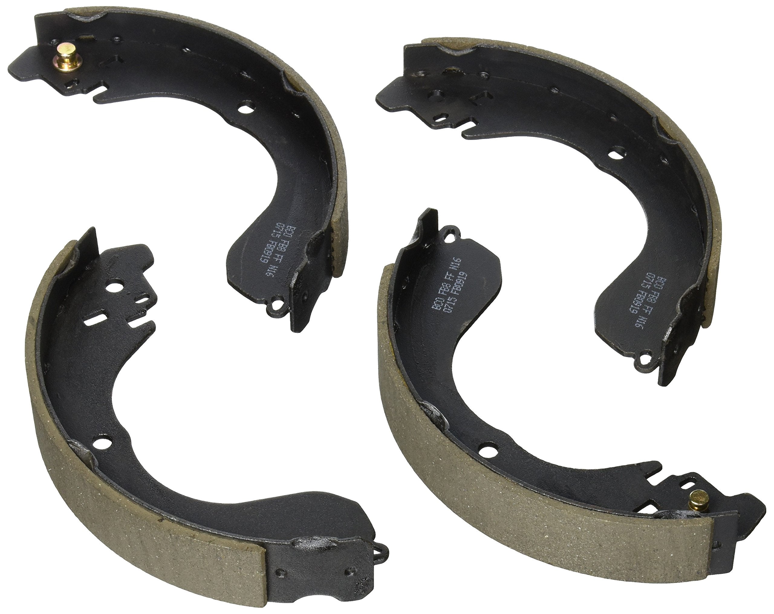 BOSCH BS919 Blue Drum Brake Shoe Set - Compatible With Select Chrysler Sebring; Dodge Avenger, Caliber; Jeep Compass, Patriot; N