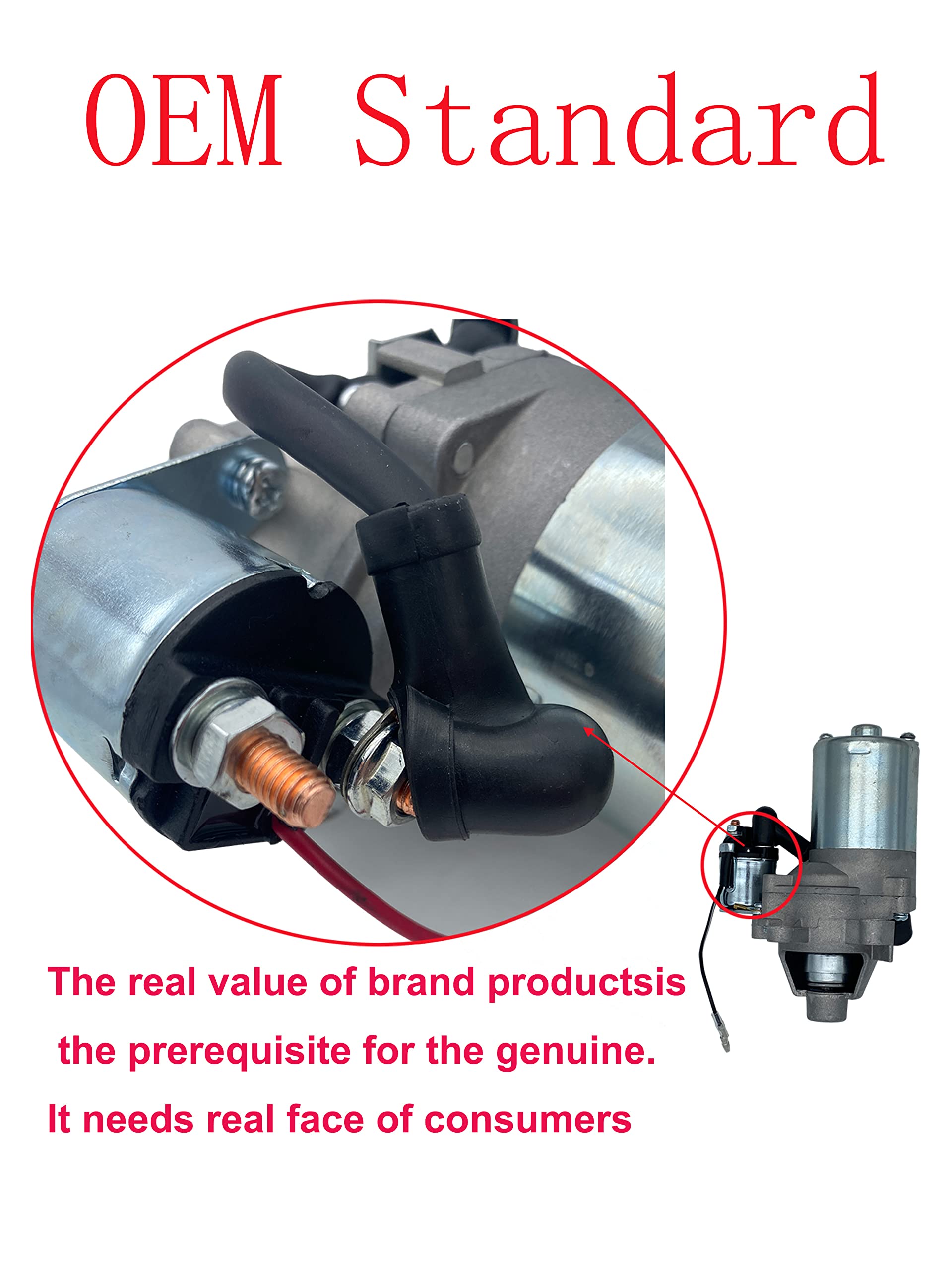 YAMAKATO Starter Motor for Honda GX160 GX200 212cc, Metal, MINI BIKE, Compatible with Predator 212, Duromax 7 HP, Lifan 6.5 HP