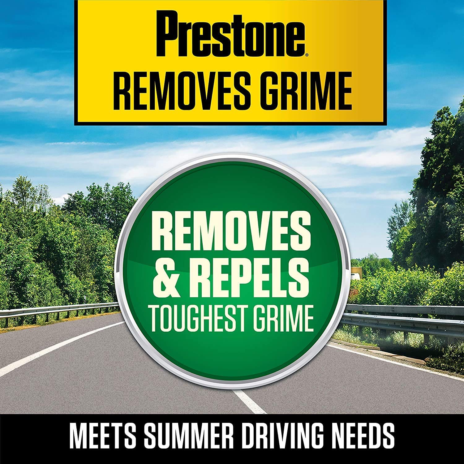 Prestone Bug Wash Windshield Washer Fluid, 1 Gallon, Pack of 2, Model AS657