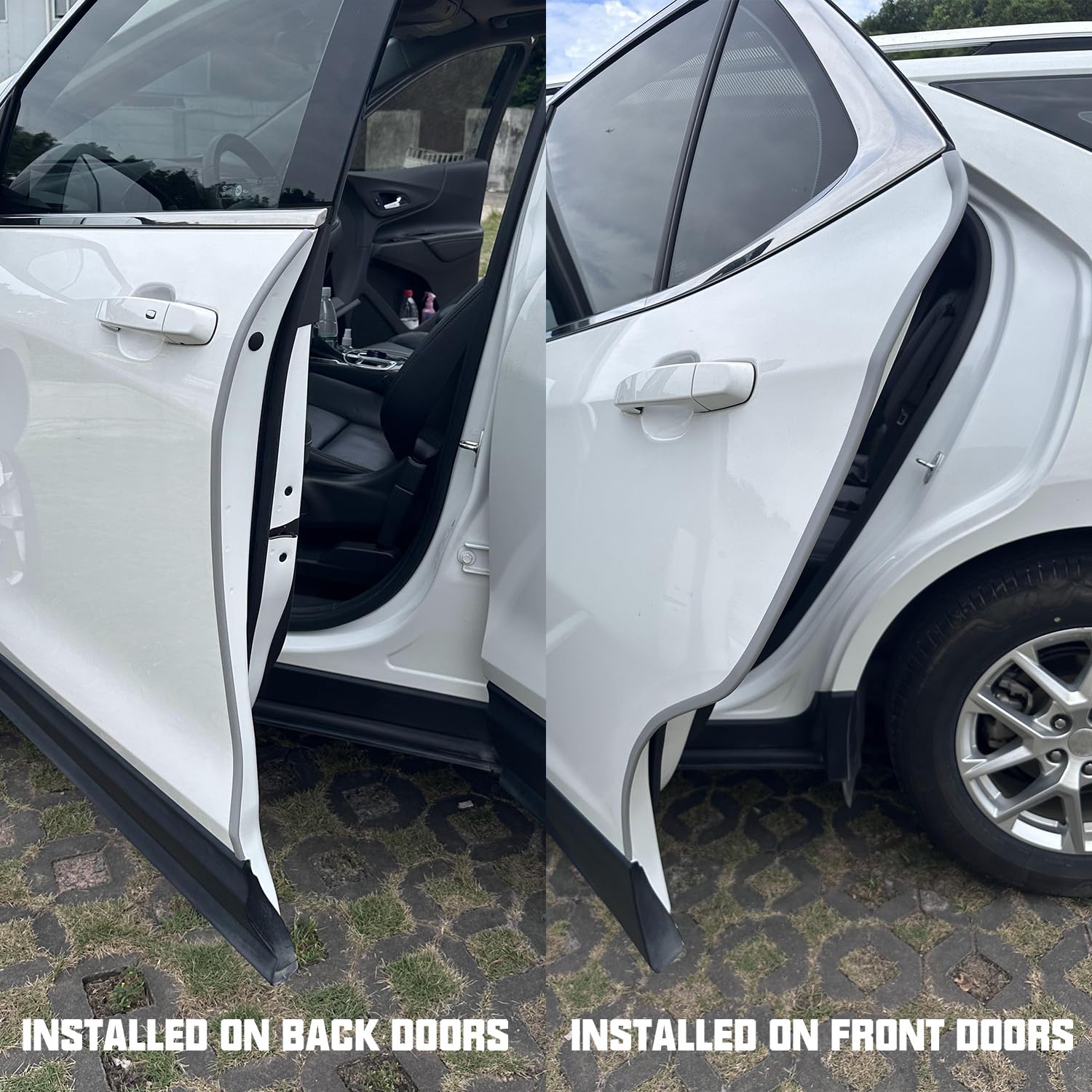 Winunite 32.8Ft(10M) Car Door Edge Guards Light Gray, Fit Most Vehicles, Self-Adhesive Pvc, Fade-Resistant, U-Shaped Automotive